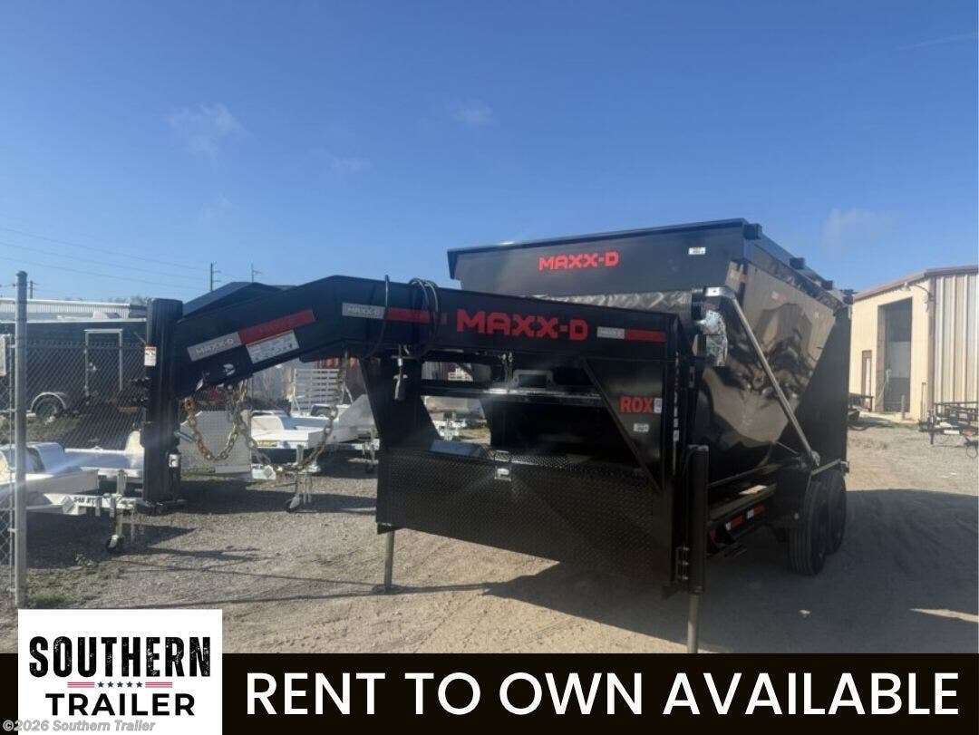 2027 MAXX-D 83X14 Gooseneck Roll Off Dump Trailer 18K GVWR
