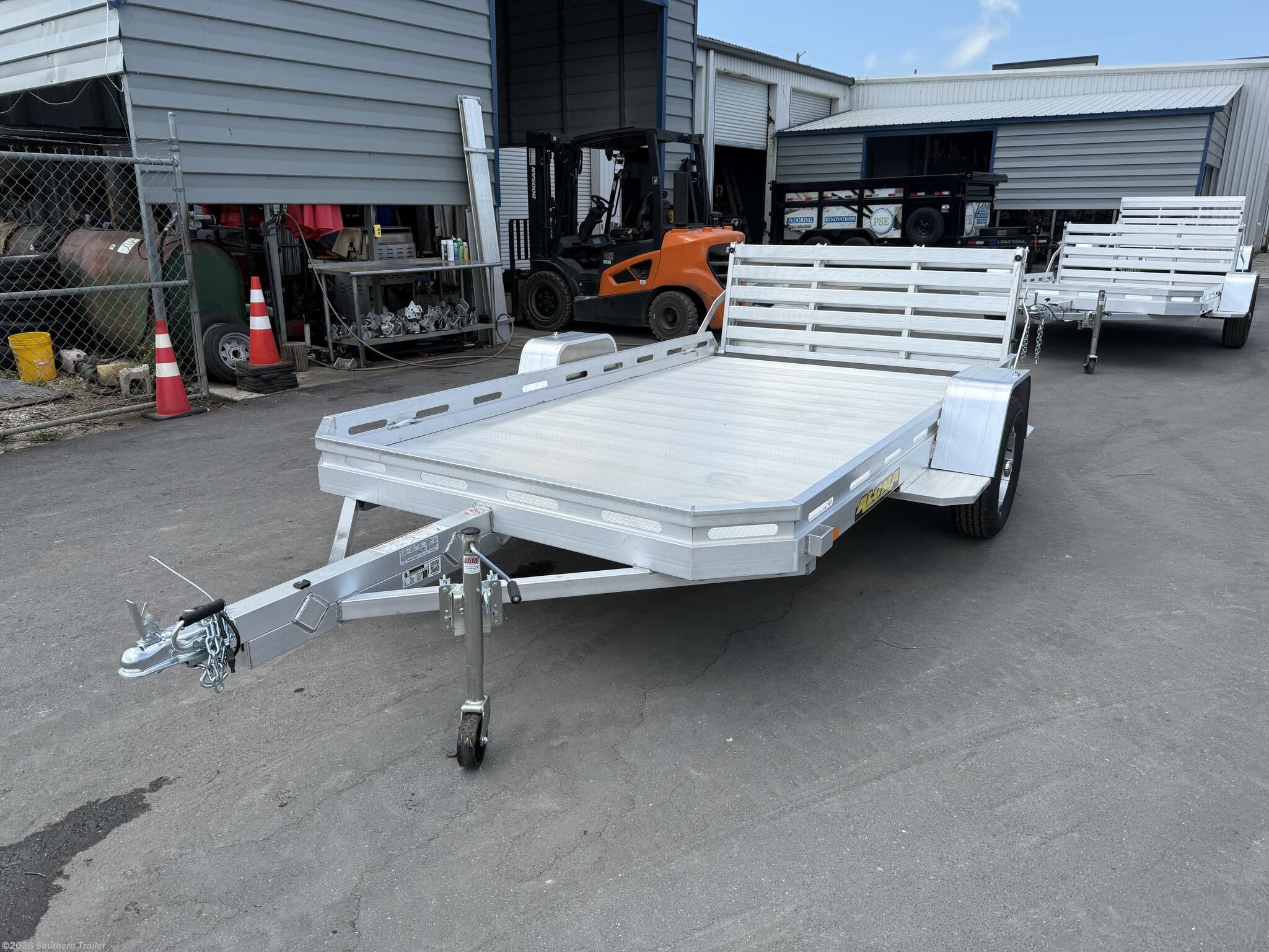 2027 Aluma 7712H-S-BT 77X12 Aluminum Utility Trailer Bi-Fold Gate - New Utility Trailer for sale by Southern Trailer in Englewood, Florida