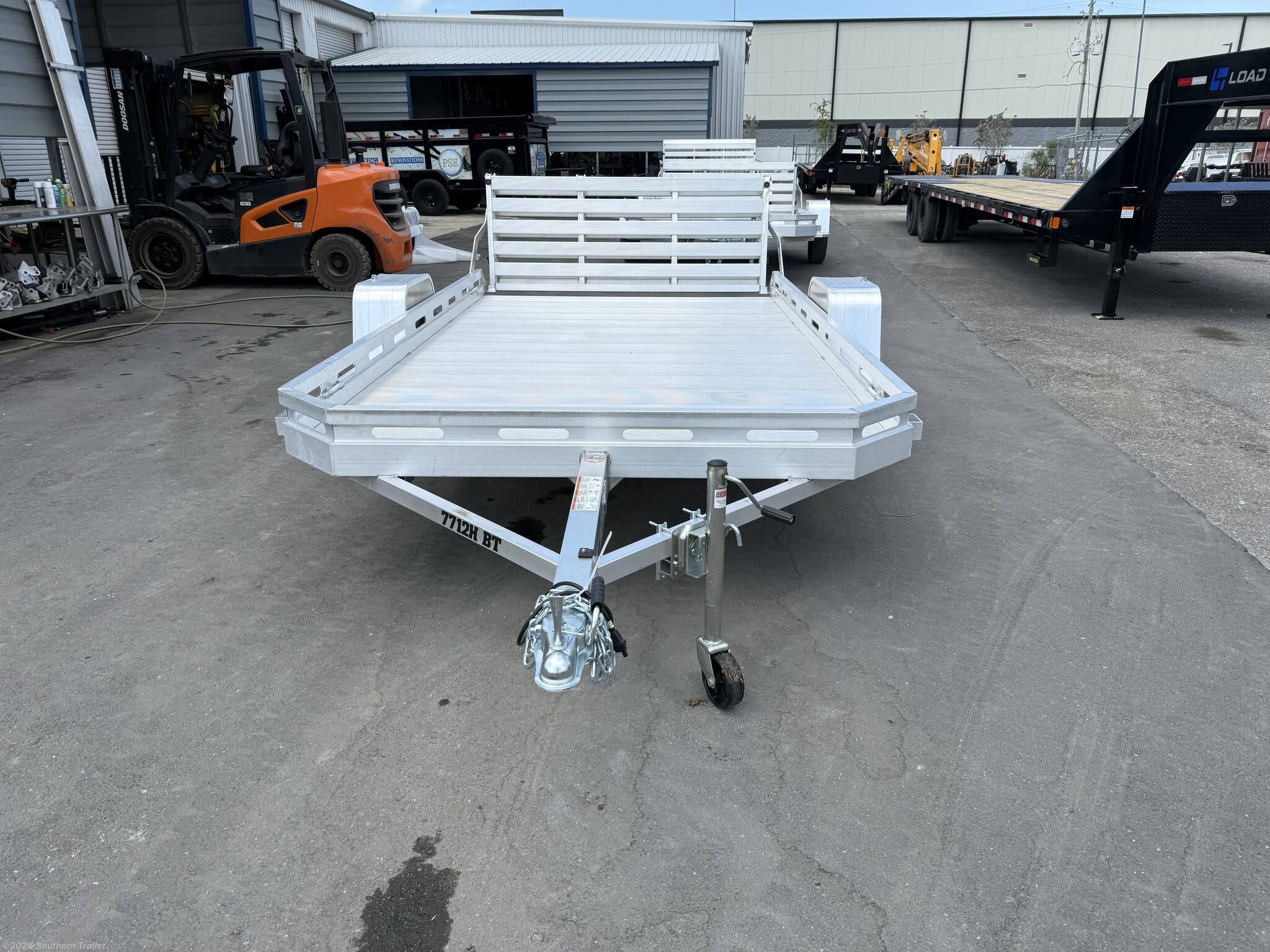 2027 7712H-S-BT 77X12 Aluminum Utility Trailer Bi-Fold Gate by Aluma from Southern Trailer in Englewood, Florida