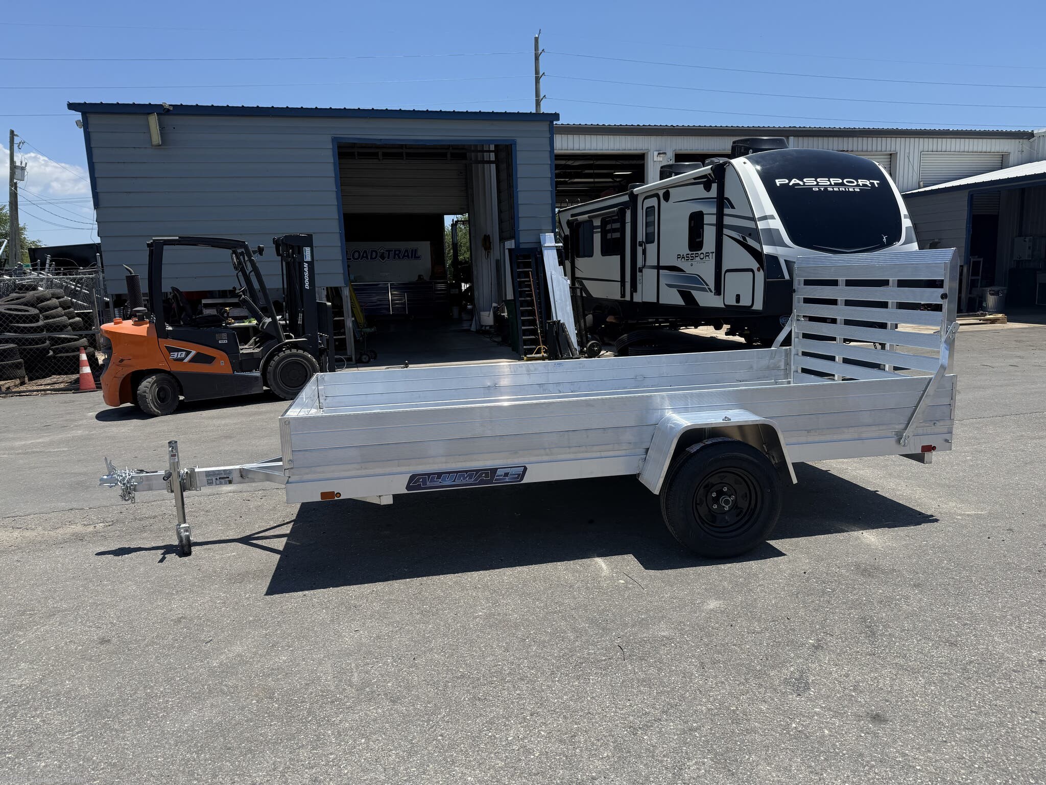 New 2027 Aluma 6812H-ESA-S-TG 12' Edge Series Aluminum Utility Trailer available in Englewood, Florida