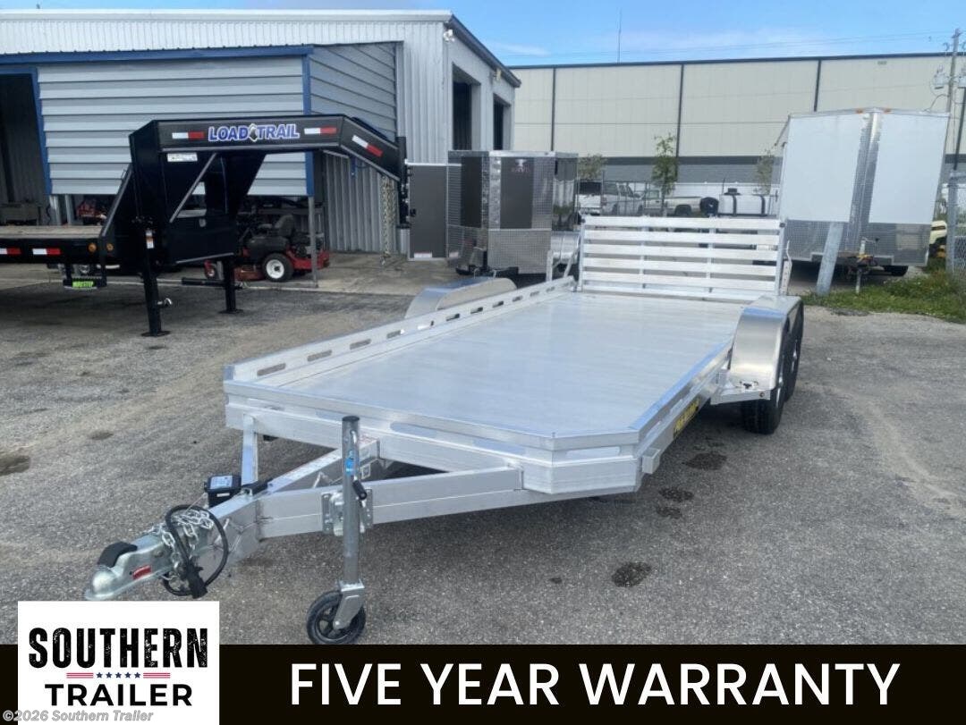 2027 Aluma 7816TA-EL-BT-RTD 16' Aluminum Bi-Fold Tailgate Utility Trailer