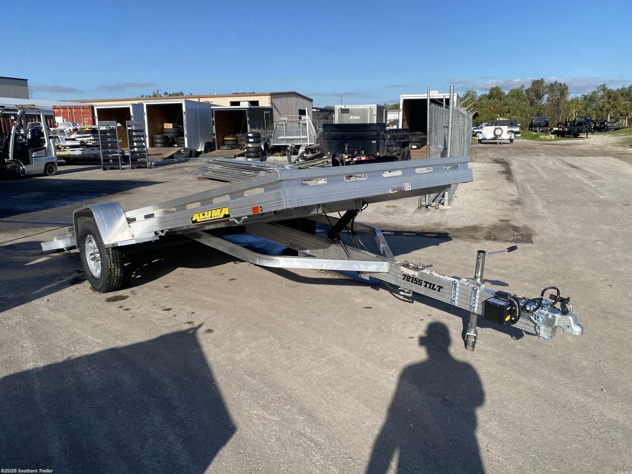 2027 Aluma 7815TILT-S-EL 15' Aluminum Tilt Utility Trailer 4.2K GVWR - New Utility Trailer for sale by Southern Trailer in Englewood, Florida