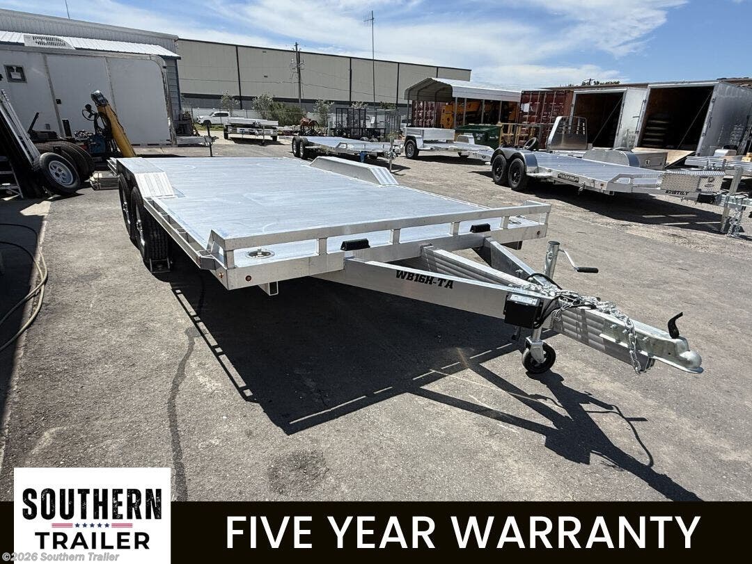 2027 Aluma WB16H-TA-EL 16' Drive On Fender Aluminum Trailer 9990 GVWR