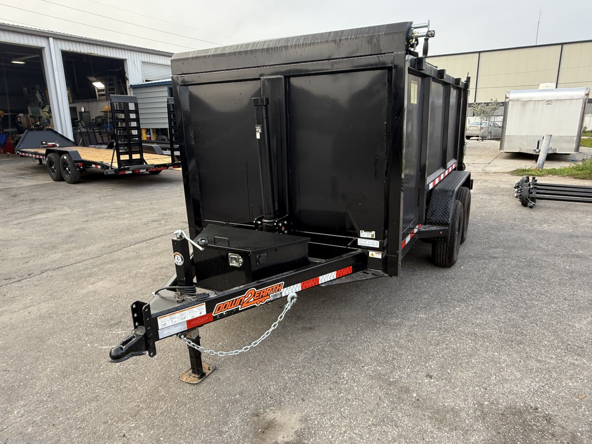 New 2026 Down 2 Earth 6X12X4 Tall Sided Telescopic Dump Trailer 9.9K GVW available in Englewood, Florida