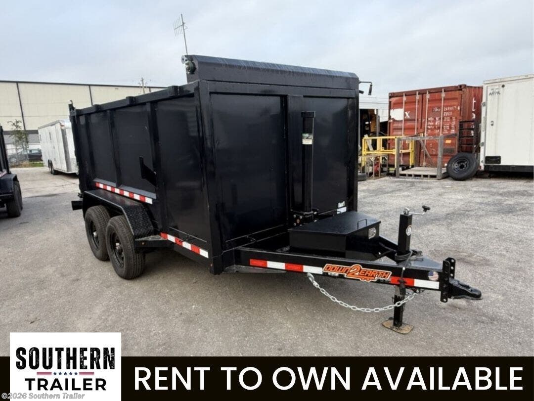 2026 Down 2 Earth 6X12X4 Tall Sided Telescopic Dump Trailer 9.9K GVW