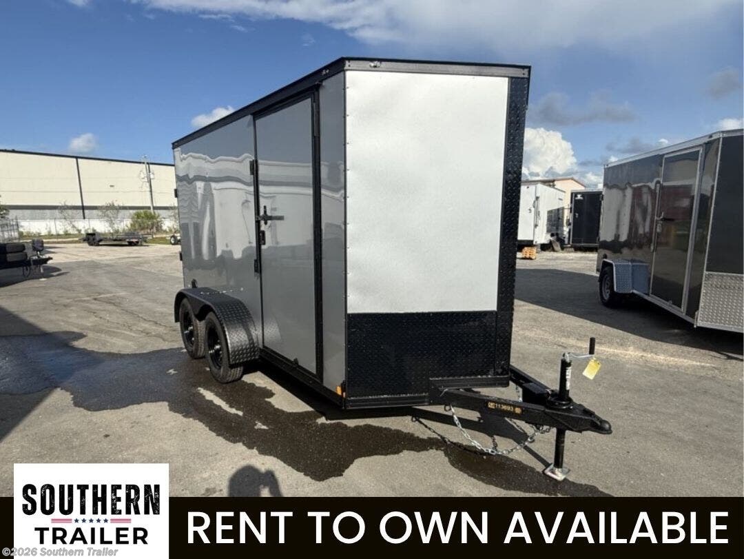 2026 Covered Wagon 6X12 Tandem Axle Enclosed Trailer 7K GVWR