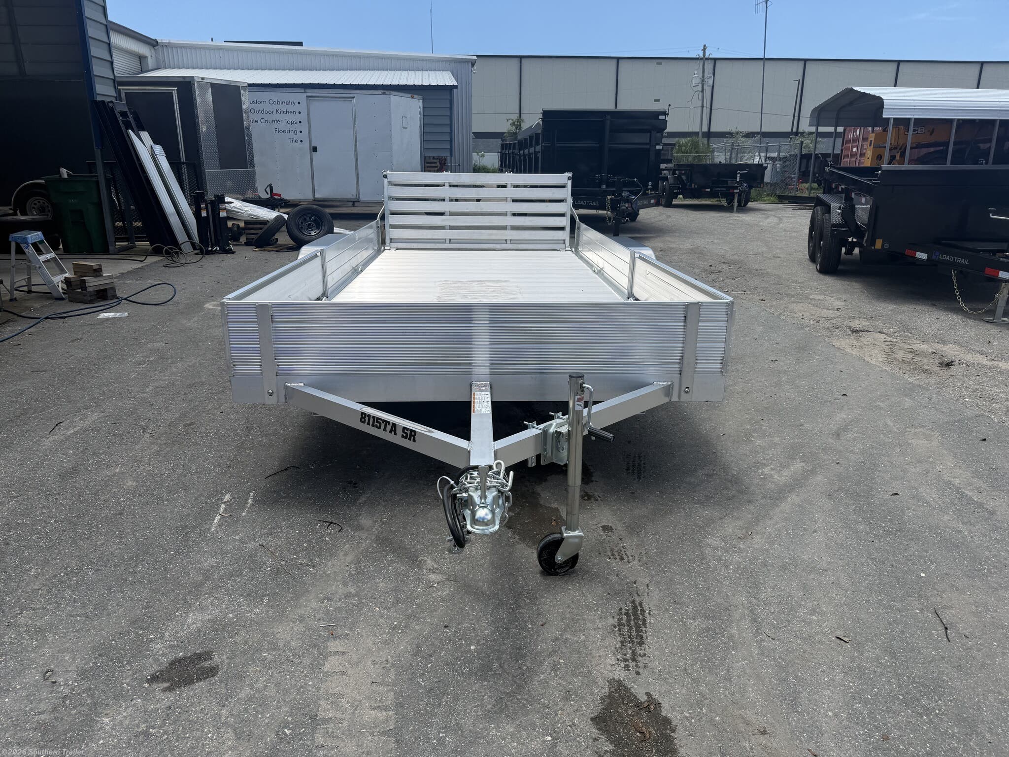 2027 Aluma 8115TA-R-BT-SR 15' Aluminum Utility Trailer w/ Side Rails 7k GVWR - New Utility Trailer for sale by Southern Trailer in Englewood, Florida