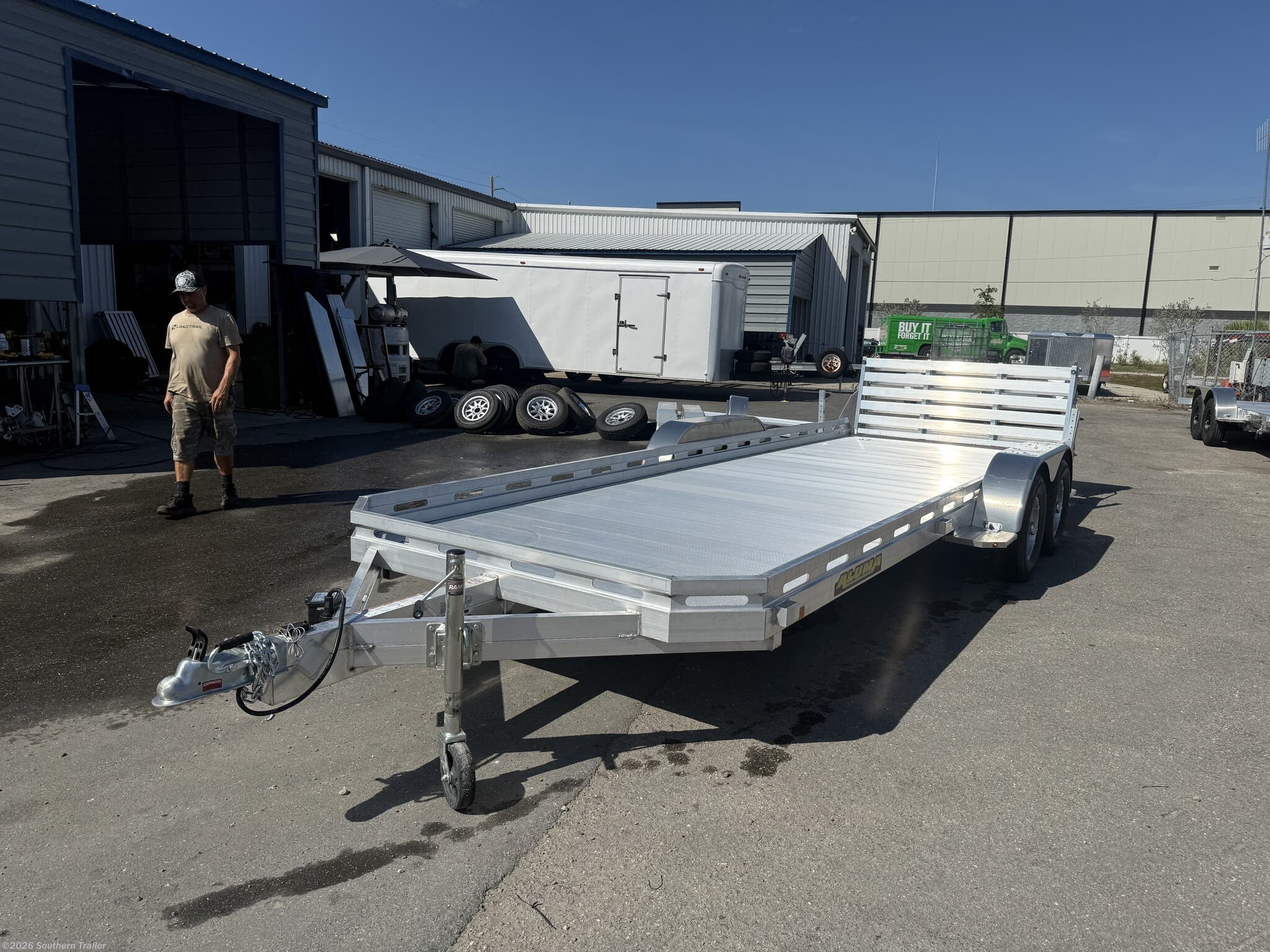 2027 Aluma 7820 20' Aluminum Utility Trailer Bi-Fold Tailgate 7k