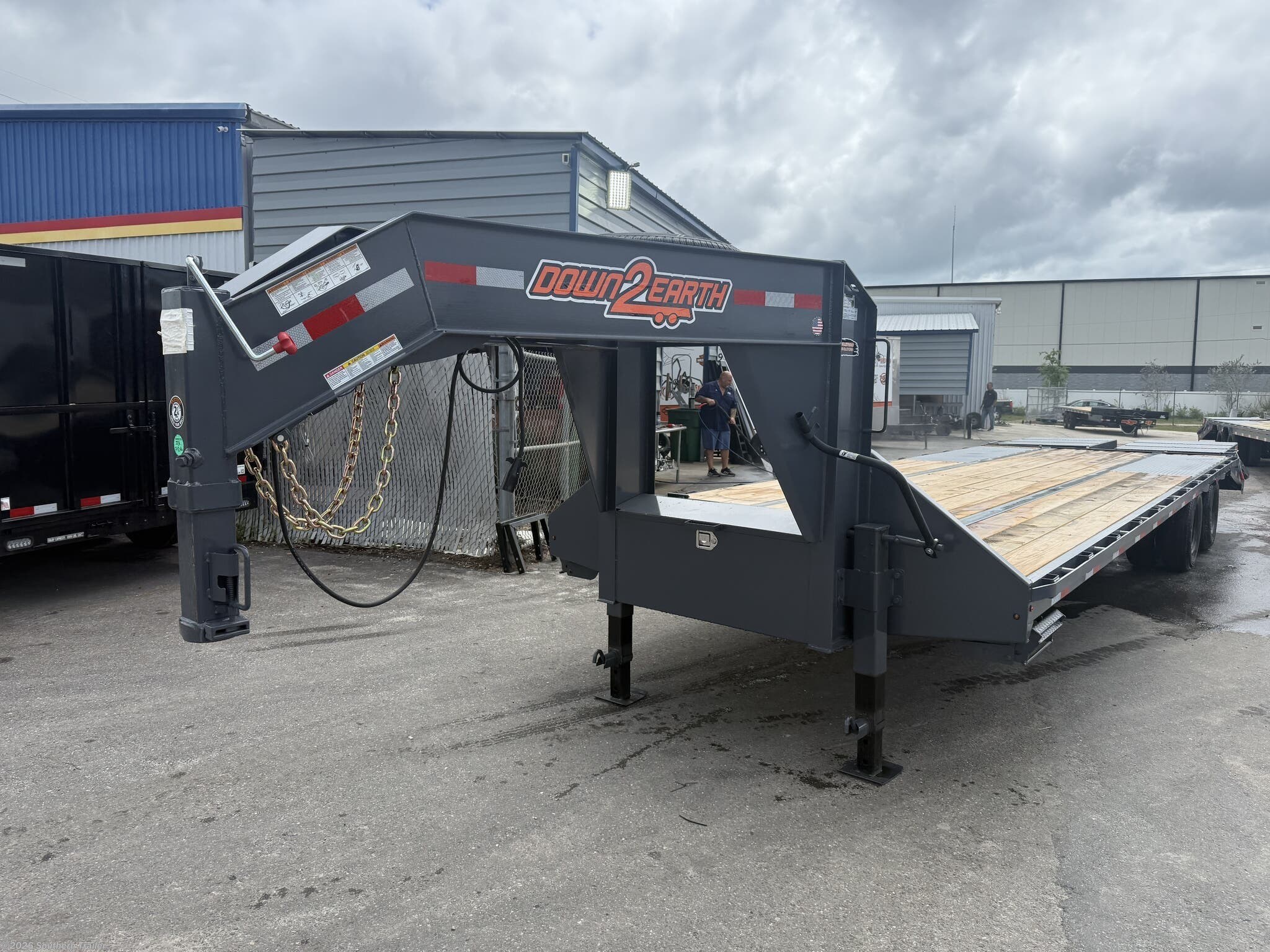 2026 Down 2 Earth 102X30 Gooseneck Flatbed Trailer 24K GVWR - New Deckover/Flat Deck Trailer for sale by Southern Trailer in Englewood, Florida
