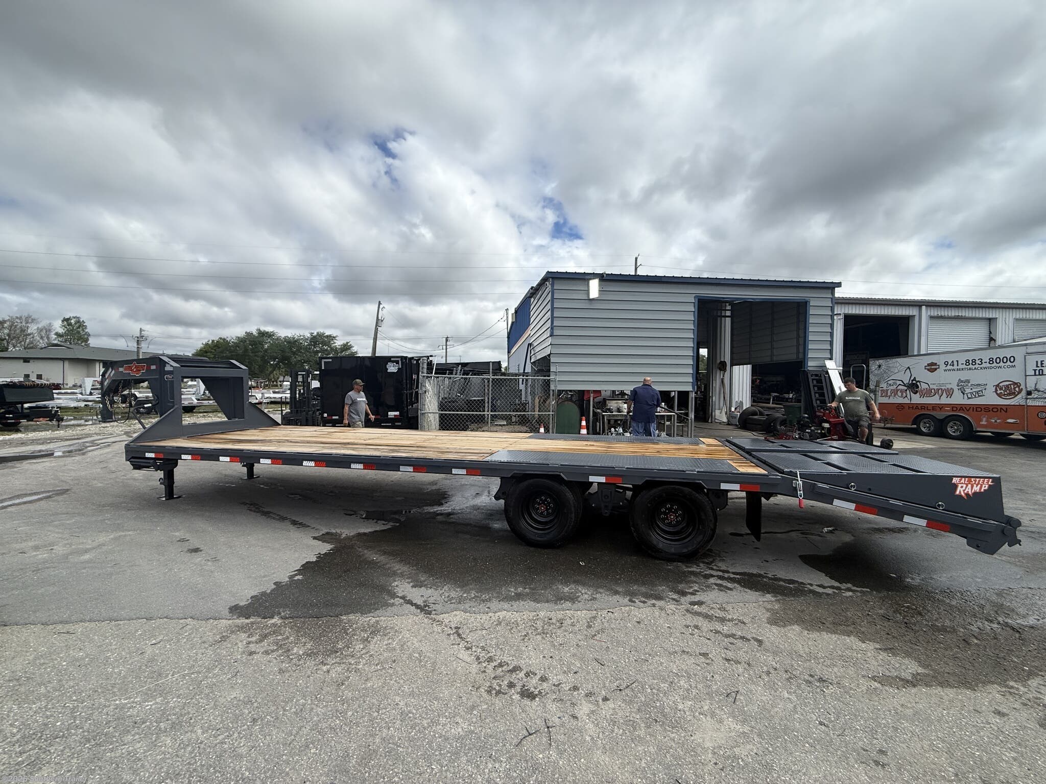 New 2026 Down 2 Earth 102X30 Gooseneck Flatbed Trailer 24K GVWR available in Englewood, Florida