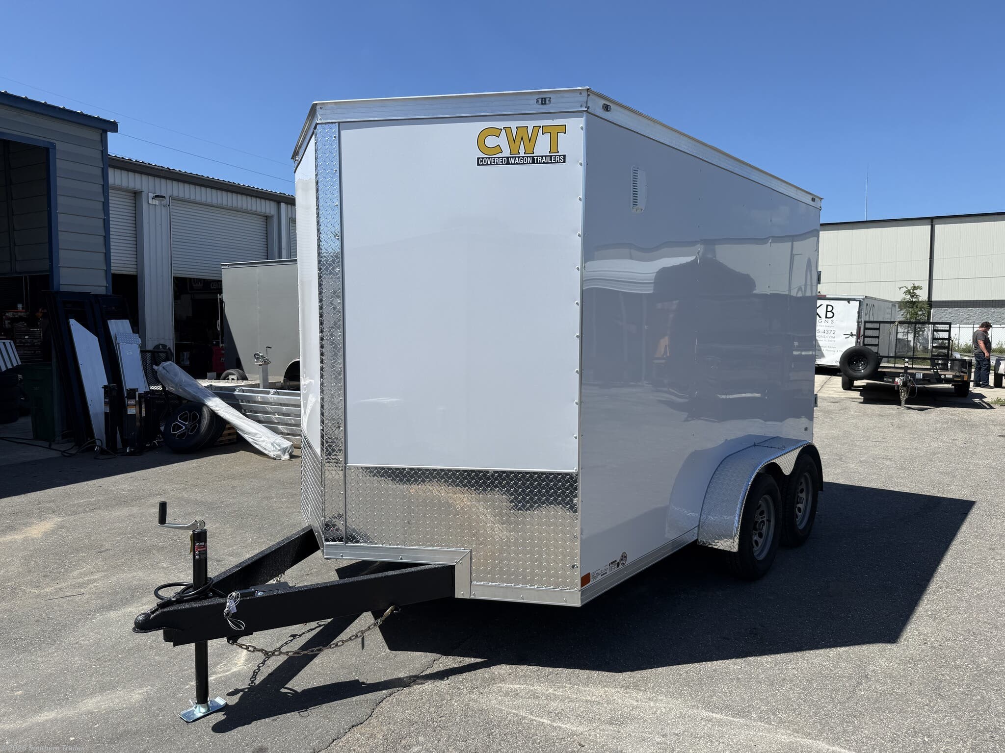 2027 Covered Wagon 7X12 Tandem Axle Enclosed Cargo 7K GVWR - New Cargo Trailer for sale by Southern Trailer in Englewood, Florida