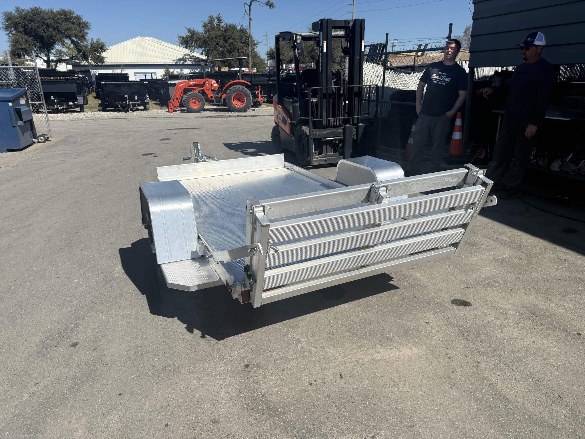 New 2027 Aluma 548S-BT Aluminum 8' Utility Trailer Bi-Fold Gate 2K GVWR available in Englewood, Florida