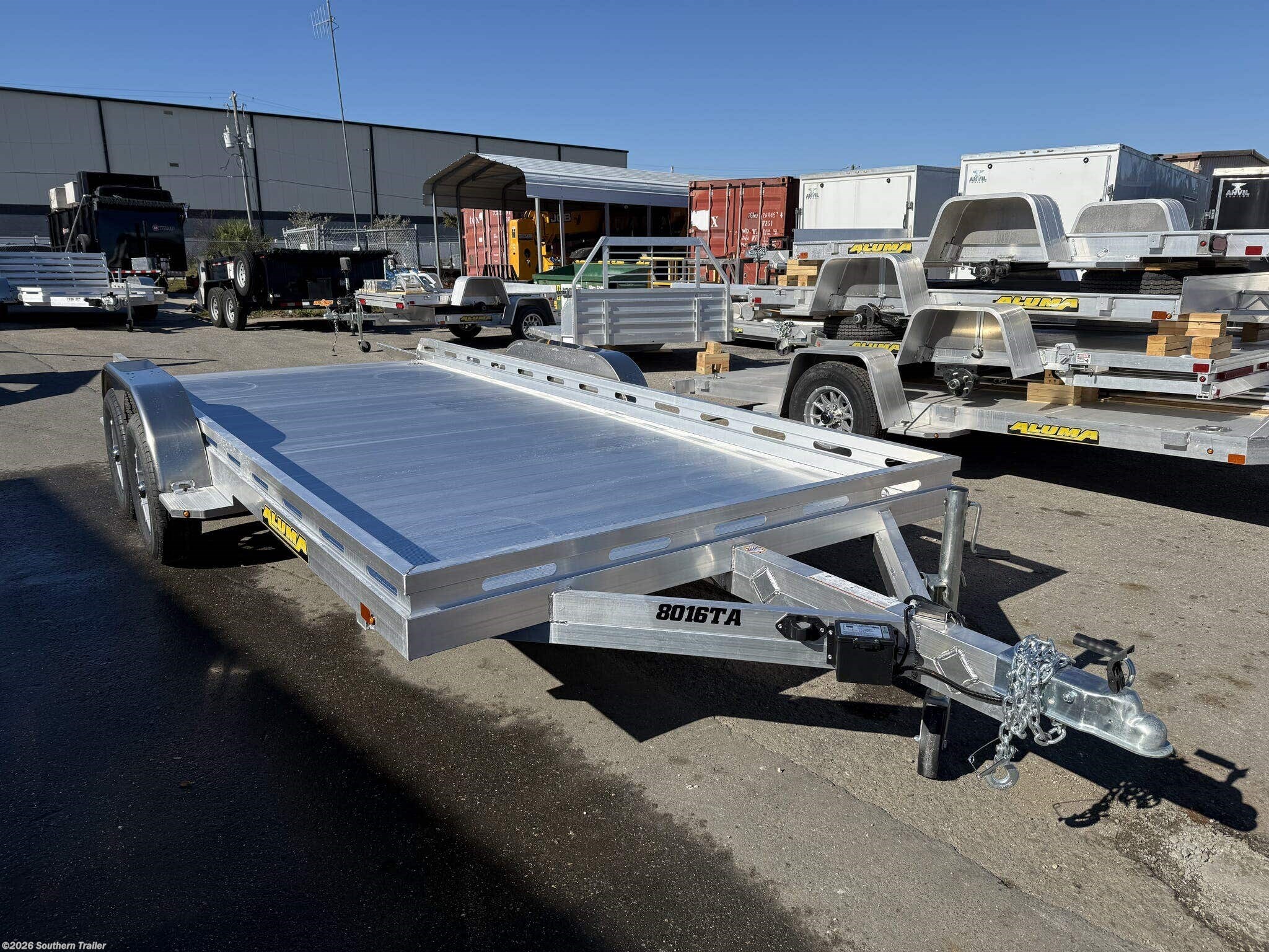 2027 Aluma 16' Utility Trailer w/Ramps 8.5K GVWR - New Utility Trailer for sale by Southern Trailer in Englewood, Florida