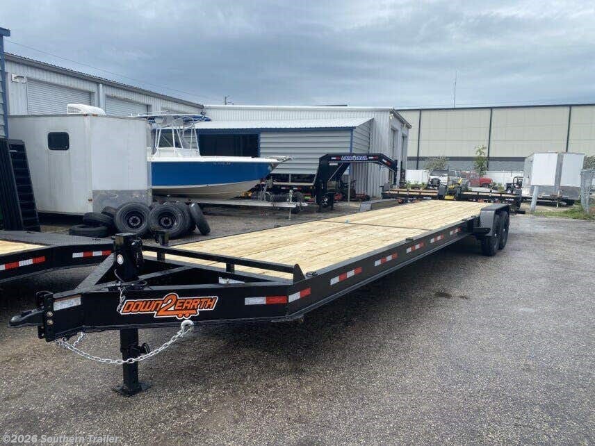 2026 Down 2 Earth 82X36 Wood Two Car Hauler Trailer 14K GVWR - New Car Hauler Trailer for sale by Southern Trailer in Englewood, Florida