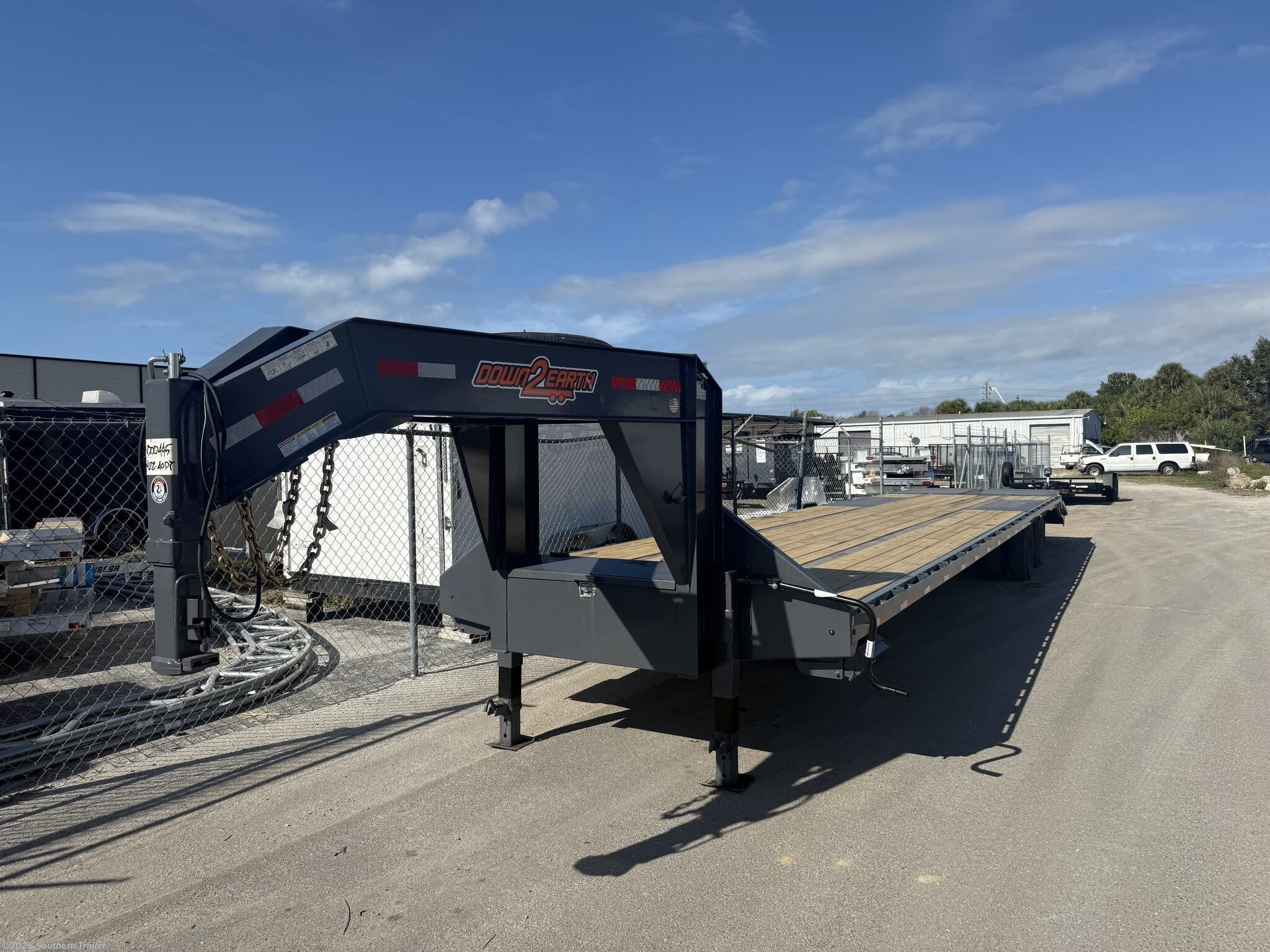 2026 Down 2 Earth 102X40 Gooseneck Flatbed Trailer 23.5K GVWR - New Deckover/Flat Deck Trailer for sale by Southern Trailer in Englewood, Florida