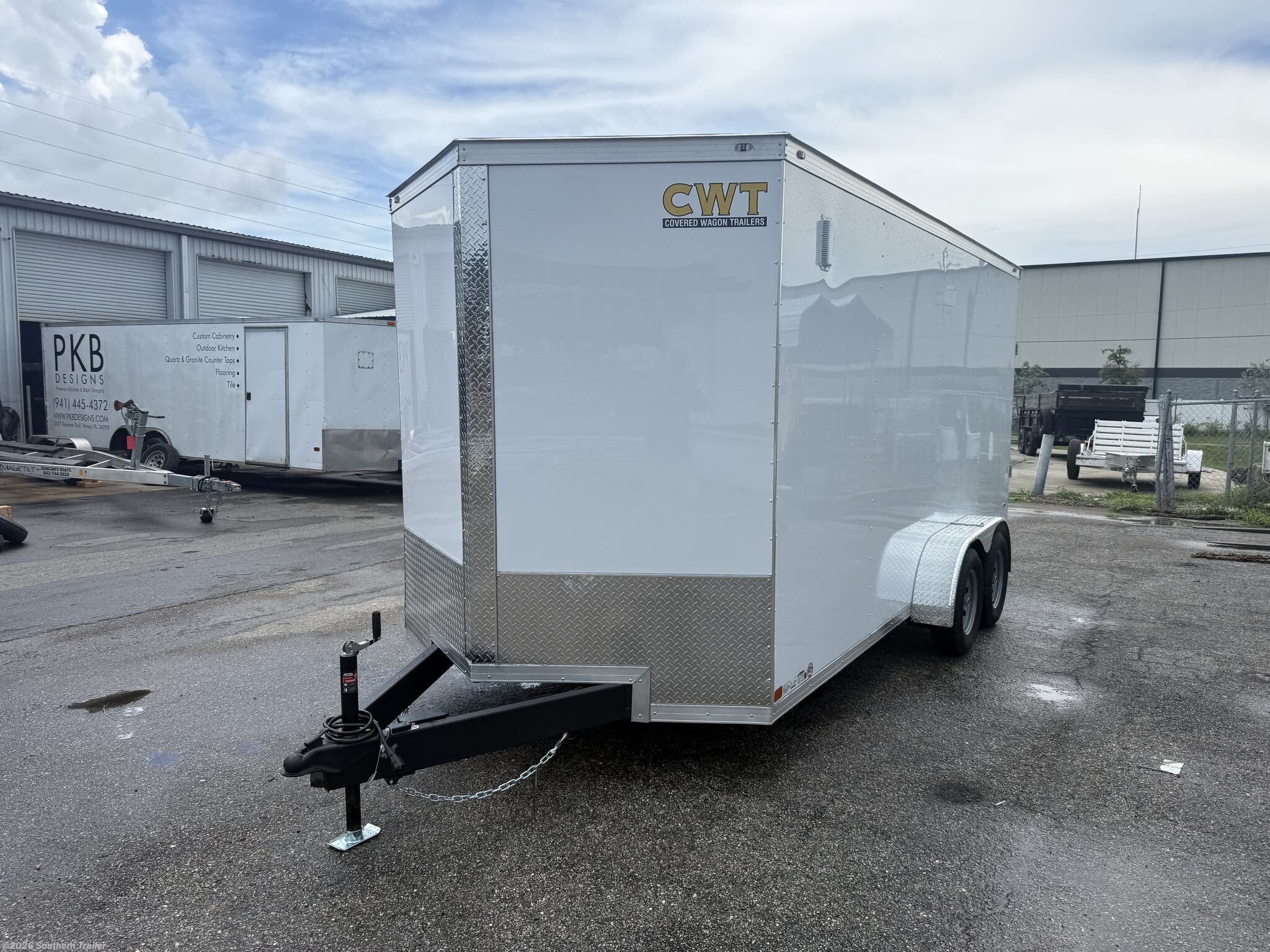 2027 Covered Wagon 7X16 Extra Tall Enclosed Cargo Trailer 7K GVWR