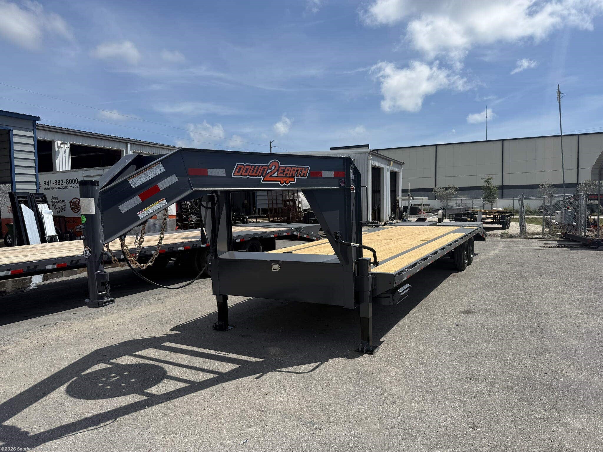 2027 Down 2 Earth 102X30 Gooseneck Flatbed Trailer 17.5K GVWR
