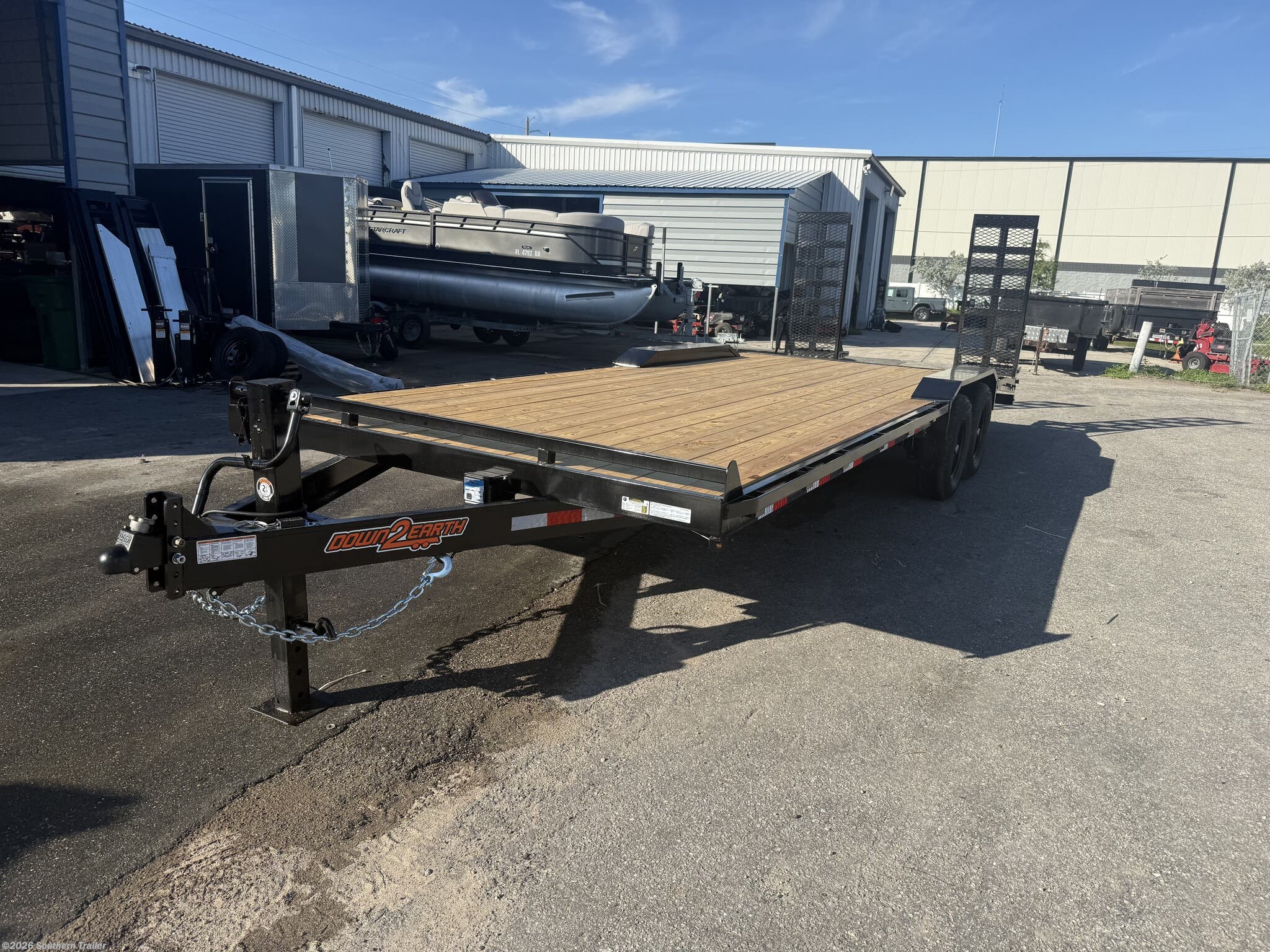 2027 Down 2 Earth 102X24 Drive Over Fender Equipment Trailer 14K GVW