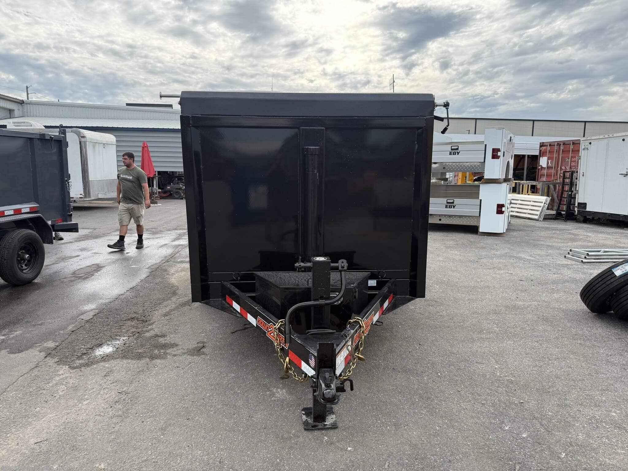2027 Down 2 Earth 6X12X4 Tall Sided Telescopic Dump Trailer 9.9K GVW - New Dump Trailer for sale by Southern Trailer in Englewood, Florida