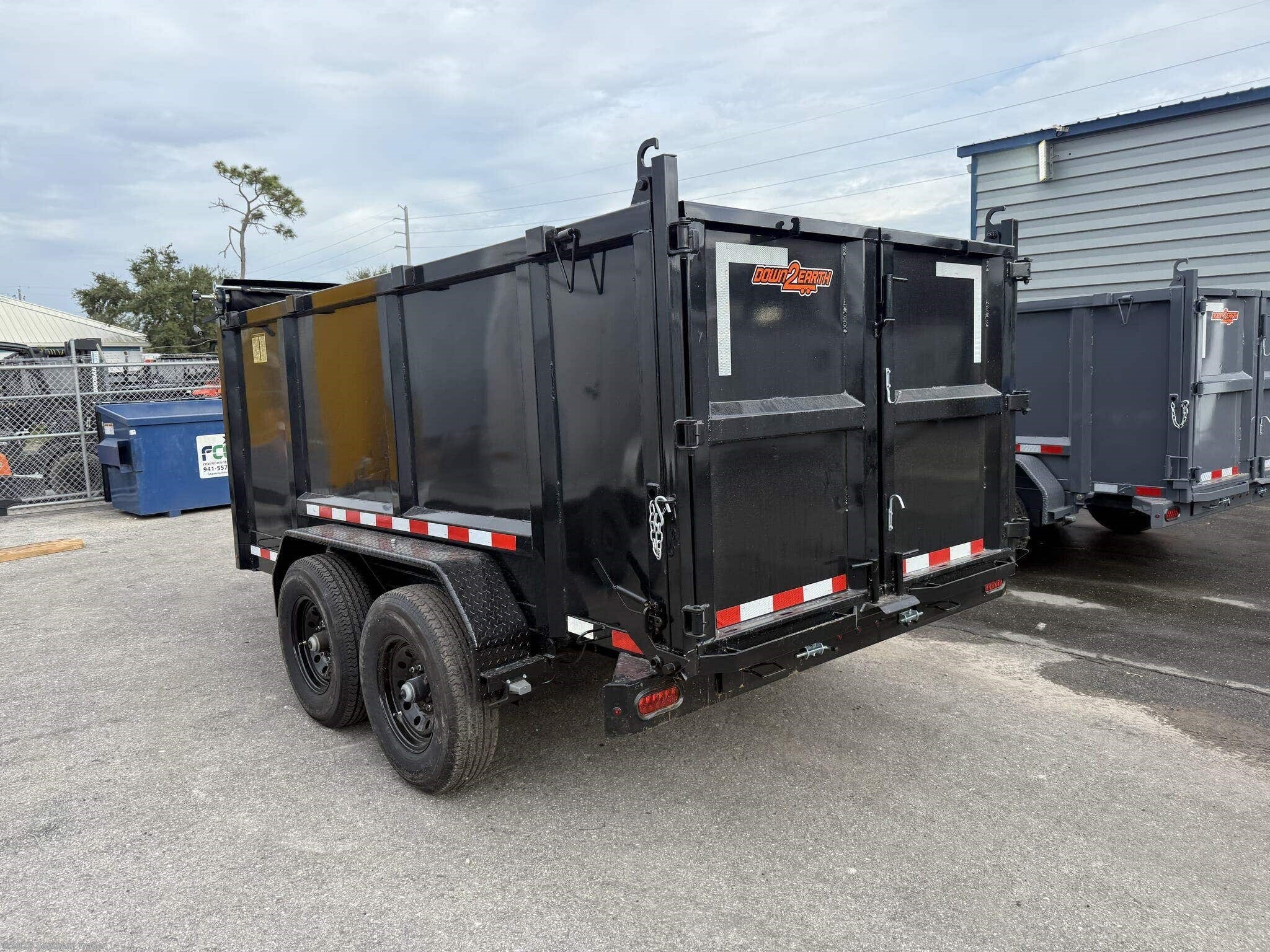 New 2027 Down 2 Earth 6X12X4 Tall Sided Telescopic Dump Trailer 9.9K GVW available in Englewood, Florida