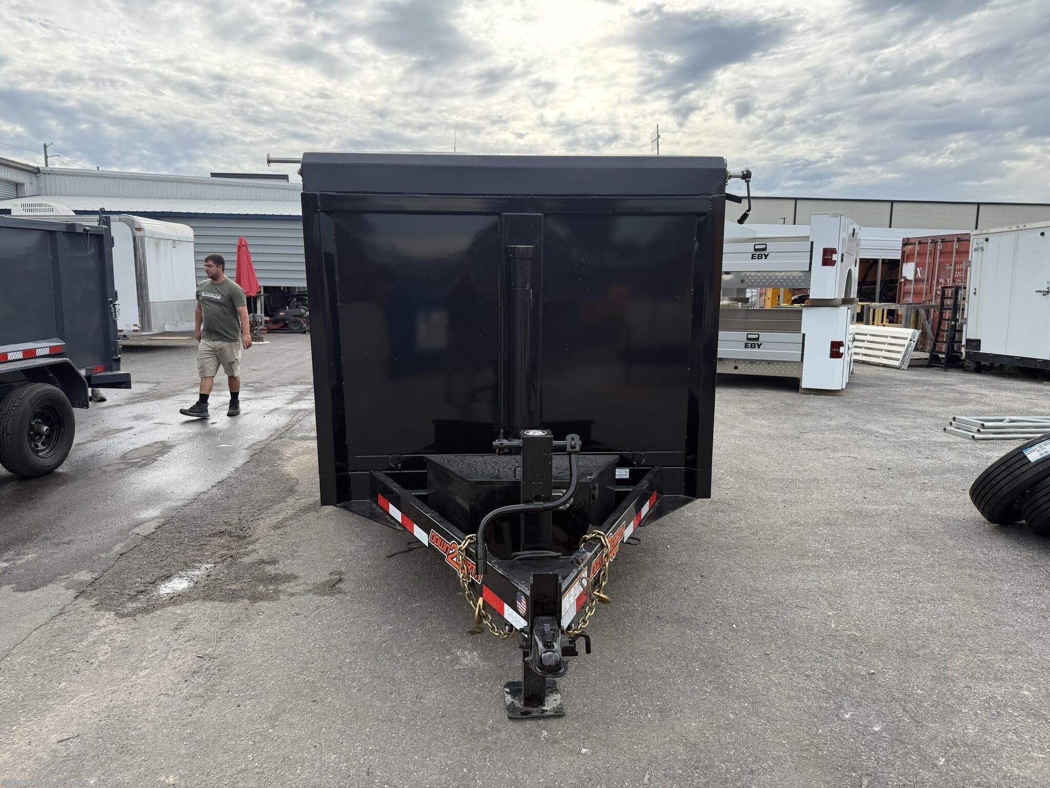 2027 Down 2 Earth 6X12X4 Tall Sided Telescopic Dump Trailer 9.9K GVW - New Dump Trailer for sale by Southern Trailer in Englewood, Florida