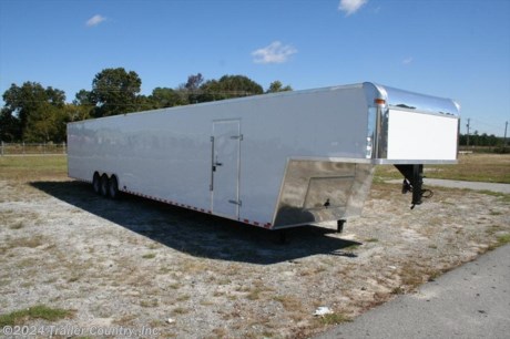 &lt;p&gt;&lt;strong&gt;NEW 8.5 X&amp;nbsp;52 ENCLOSED GOOSENECK CARGO TRAILER&lt;/strong&gt;&lt;/p&gt;
&lt;p&gt;Up for your consideration is a Brand New&amp;nbsp;Elite Series 8.5x44&#39; + 8&#39; RISER Triple Axle, Enclosed Gooseneck Cargo Trailer.&lt;/p&gt;
&lt;p&gt;FOR MORE INFORMATION CALL: 888-710-2112&lt;/p&gt;
&lt;p&gt;&lt;strong&gt;NOW WITH FULL L.E.D. LIGHTING PACKAGE, PRESSURE TREATED PLYWOOD FLOORS, + ALL the other TOP QUALITY FEATURES listed in ad!&lt;/strong&gt;&lt;/p&gt;
&lt;p&gt;&amp;nbsp;&amp;nbsp;&amp;nbsp; * Heavy Duty 10&quot; I-Beam Main Frame&lt;br /&gt;&amp;nbsp;&amp;nbsp;&amp;nbsp; * Heavy Duty Square Tubing Wall Studs &amp;amp; Roof Bows&lt;br /&gt;&amp;nbsp;&amp;nbsp;&amp;nbsp; * 52&#39; Gooseneck 44&#39; Box Space + 8&#39; Riser&lt;br /&gt;&amp;nbsp;&amp;nbsp;&amp;nbsp; * 16&quot; On Center Walls, Floors, and Roof Bows&lt;br /&gt;&amp;nbsp;&amp;nbsp;&amp;nbsp; * (3) 7,000lb &quot;Dexter&quot; Leaf Spring Axles w/ All Wheel Electric Brakes &amp;amp; EZ LUBE Grease Fittings&lt;br /&gt;&amp;nbsp;&amp;nbsp;&amp;nbsp; * Rear Spring Assisted Ramp Door with (2) Barlocks for Security, EZ Lube Hinge Pins, &amp;amp; 16&quot; Transitional Ramp Flap&lt;br /&gt;&amp;nbsp;&amp;nbsp;&amp;nbsp; * 4&#39; No-Show Beaver Tail (Dove Tail)&lt;br /&gt;&amp;nbsp;&amp;nbsp;&amp;nbsp; * 6 - 5,000lb Flush Floor Mounted D-Rings&lt;br /&gt;&amp;nbsp;&amp;nbsp;&amp;nbsp; * 36&quot; Side Door with Bar Lock&lt;br /&gt;&amp;nbsp;&amp;nbsp;&amp;nbsp; * ATP Diamond Plate Recessed Step-Up @ Side door&lt;br /&gt;&amp;nbsp;&amp;nbsp;&amp;nbsp; * 6&#39;6&quot; Interior Height inside box space (35 1/2&quot; in riser)&lt;br /&gt;&amp;nbsp;&amp;nbsp;&amp;nbsp; * Complete Galvalume Seamed Roof with Thermo Ply Ceiling Liner&lt;br /&gt;&amp;nbsp;&amp;nbsp;&amp;nbsp; * 2 5/16&quot; Gooseneck Coupler w/ Snapper Pin&lt;br /&gt;&amp;nbsp;&amp;nbsp;&amp;nbsp; * Heavy Duty Safety Chains&lt;br /&gt;&amp;nbsp;&amp;nbsp;&amp;nbsp; * 2-Speed Manual Landing Gears&lt;br /&gt;&amp;nbsp;&amp;nbsp;&amp;nbsp; * 7-Way Round RV Electrical Wiring Harness w/ Battery Back-Up &amp;amp; Safety Switch&lt;br /&gt;&amp;nbsp;&amp;nbsp;&amp;nbsp; * Keyed Locking Access Door w/ Easy Access Junction Box&lt;br /&gt;&amp;nbsp;&amp;nbsp;&amp;nbsp; * L.E.D. Lighting Package (Exterior Lights)&lt;br /&gt;&amp;nbsp;&amp;nbsp;&amp;nbsp; * D.O.T Reflective Tape&lt;br /&gt;&amp;nbsp;&amp;nbsp;&amp;nbsp; * 3/8&quot; Heavy Duty Grade Plywood Walls&lt;br /&gt;&amp;nbsp;&amp;nbsp;&amp;nbsp; * 3/4&quot; Heavy Duty Grade Pressure Treated Plywood Floors&lt;br /&gt;&amp;nbsp;&amp;nbsp;&amp;nbsp; * Heavy Duty Smooth Fender Flares&lt;br /&gt;&amp;nbsp;&amp;nbsp;&amp;nbsp; * Deluxe License Plate Holder&lt;br /&gt;&amp;nbsp;&amp;nbsp;&amp;nbsp; * Top Quality Exterior Grade Paint&lt;br /&gt;&amp;nbsp;&amp;nbsp;&amp;nbsp; * (3) Non-Powered Interior Roof Vents&lt;br /&gt;&amp;nbsp;&amp;nbsp;&amp;nbsp; * (3) 12 Volt Interior Trailer Lights w/ Wall Switch&lt;br /&gt;&amp;nbsp;&amp;nbsp;&amp;nbsp; * 16&quot; Radial (ST23580R16) Tires &amp;amp; Wheels&lt;br /&gt;&lt;br /&gt;&lt;/p&gt;
&lt;p&gt;* * Manufacturers Title and 5 Year Limited Warranty Included * *&lt;br /&gt;* * PRODUCT LIABILITY INSURANCE * *&lt;br /&gt;* * FINANCING IS AVAILABLE W/ APPROVED CREDIT * *&lt;/p&gt;
&lt;p&gt;ASK US ABOUT OUR RENT TO OWN PROGRAM - NO CREDIT CHECK - LOW DOWN PAYMENT&lt;/p&gt;
&lt;p&gt;&lt;br /&gt;Trailer is offered @ factory direct pick up in Willacoochee, GA...We also offer Nationwide Delivery, please contact us for more information.&lt;br /&gt;CALL: 888-710-2112&lt;/p&gt;