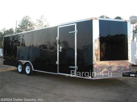 &lt;div&gt;BRAND NEW 8.5 X 20 ENCLOSED CARGO TRAILER&lt;/div&gt;
&lt;div&gt;&amp;nbsp;&lt;/div&gt;
&lt;div&gt;Up for your consideration is a Brand New Model 8.5x20 Tandem Axle, V-Nosed Enclosed&amp;nbsp;Carhauler&amp;nbsp;Trailer with your choice of exterior color.&lt;/div&gt;
&lt;div&gt;&amp;nbsp;&lt;/div&gt;
&lt;div&gt;YOU&#39;VE SEEN THE REST... NOW BUY THE BEST!&lt;/div&gt;
&lt;div&gt;&amp;nbsp;&lt;/div&gt;
&lt;div&gt;NOW WITH&amp;nbsp;THERMO&amp;nbsp;PLY CEILING LINER, L.E.D. LIGHTING PACKAGE, RADIAL TIRES, + ALL the other TOP QUALITY FEATURES listed in this ad!&lt;/div&gt;
&lt;div&gt;&amp;nbsp;&lt;/div&gt;
&lt;div&gt;- Heavy Duty 6&quot; I-Beam Main Frame&lt;/div&gt;
&lt;div&gt;- Heavy Duty 54&quot; Triple Tube Tongue&lt;/div&gt;
&lt;div&gt;- Heavy Duty Square Tubing Wall Studs &amp;amp; Roof Bows (1&quot; X1 1/2&quot; SQUARE TUBE)&lt;/div&gt;
&lt;div&gt;- Rear Spring Assisted Ramp Door with (2)&amp;nbsp;Barlocks&amp;nbsp;for Security, EZ Lube Hinge Pins, &amp;amp; 16&quot; Transitional Ramp Flap&lt;/div&gt;
&lt;div&gt;- 4&#39; No-Show Beaver Tail (Dove Tail)&lt;/div&gt;
&lt;div&gt;- 4 - 5,000lb Flush Floor Mounted D-Rings (Welded to Frame)&lt;/div&gt;
&lt;div&gt;- 20&#39; Box Space + 2&#39;9&quot; V-Nose (TOTAL 22&#39;9&quot; From tip to rear)&lt;/div&gt;
&lt;div&gt;- 16&quot; On Center Walls&lt;/div&gt;
&lt;div&gt;- 16&quot; On Center Floors&lt;/div&gt;
&lt;div&gt;- 16&quot; On Center Roof Bows&lt;/div&gt;
&lt;div&gt;- (2) 3,500lb 4&quot; &quot;Dexter&quot; Drop Axles w/ All Wheel Electric Brakes &amp;amp; EZ LUBE Grease Fittings&lt;/div&gt;
&lt;div&gt;- 36&quot; Side Door with RV Flush Lock &amp;amp; Bar Lock (for extra security)&lt;/div&gt;
&lt;div&gt;-&amp;nbsp;ATP&amp;nbsp;Diamond Plate Recessed Step-Up&lt;/div&gt;
&lt;div&gt;- 6&#39;6&quot; Interior Height&lt;/div&gt;
&lt;div&gt;-&amp;nbsp;Galvalume&amp;nbsp;Seamed Roof w/&amp;nbsp;Thermo&amp;nbsp;Ply Ceiling Liner&lt;/div&gt;
&lt;div&gt;- 2 5/16&quot; Coupler w/ Snapper Pin&lt;/div&gt;
&lt;div&gt;- Heavy Duty Safety Chains&lt;/div&gt;
&lt;div&gt;- 7-Way Round RV Electrical Wiring Harness w/ Battery Back-Up &amp;amp; Safety Switch&amp;nbsp;&lt;/div&gt;
&lt;div&gt;- 3/8&quot; Heavy Duty Top Grade Plywood Walls&lt;/div&gt;
&lt;div&gt;- 3/4&quot; Heavy Duty Top Grade Plywood Floors&lt;/div&gt;
&lt;div&gt;- Heavy Duty Smooth Fender Flares&lt;/div&gt;
&lt;div&gt;- 2K A-Frame Top Wind Jack&lt;/div&gt;
&lt;div&gt;- Exterior L.E.D. Lighting Package&lt;/div&gt;
&lt;div&gt;- Top Quality Exterior Grade Paint&lt;/div&gt;
&lt;div&gt;- (1) Non-Powered Interior Roof Vent&lt;/div&gt;
&lt;div&gt;- (1) 12 Volt Interior Trailer Light w/ Wall Switch&lt;/div&gt;
&lt;div&gt;- 24&quot; Diamond Plate&amp;nbsp;ATP&amp;nbsp;Front Stone Guard with matching V-Nose Diamond Plate Cap&lt;/div&gt;
&lt;div&gt;- Smooth Polished Aluminum Front &amp;amp; Rear Corners&lt;/div&gt;
&lt;div&gt;- 15&quot; Radial (ST20575R15) Tires &amp;amp; Wheels&lt;/div&gt;
&lt;div&gt;&amp;nbsp;&lt;/div&gt;
&lt;p&gt;* * N.A.T.M. Inspected and Certified * *&lt;br /&gt;* * Manufacturers Title and 5-Year Limited Warranty Included * *&lt;br /&gt;* * PRODUCT LIABILITY INSURANCE * *&lt;br /&gt;* * FINANCING IS AVAILABLE W/ APPROVED CREDIT * *&lt;/p&gt;
&lt;p&gt;ASK US ABOUT OUR RENT TO OWN PROGRAM - NO CREDIT CHECK - LOW DOWN PAYMENT&lt;/p&gt;
&lt;p&gt;&lt;br /&gt;Trailer is offered @ factory direct pick up in&amp;nbsp;Willacoochee,GA (Zip Code 31650)...We also offer Nationwide Delivery, please contact us for more information.&lt;br /&gt;CALL: 888-710-2112&lt;/p&gt;