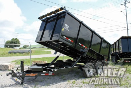 &lt;p&gt;Brand New 7&#39; x 14&#39;&amp;nbsp; Hydraulic Dump Trailer w/ 48&quot; High Sides, 1 Piece Floor, Remote, Power Up &amp;amp; Down, and MORE! &amp;nbsp; Up for your Consideration is a Brand New Model 7&#39;x14&#39; Tandem Axle, Bumper Pull, Dual Cylinder Hydraulic Dump Trailer w/ 1 Piece Solid Steel Floor &amp;nbsp; Also Great for Roofing - Construction - Storm Clean Up - Equipment Hauling - Landscaping &amp;amp; More! &amp;nbsp; Standard Features: &amp;nbsp; Proudly Made in the U.S.A.&amp;nbsp; Heavy Duty Main Frame&amp;nbsp; 10 Gauge Side Walls 7 Gauge 1 Piece Steel Floor 48&quot; High Sides (2) 7,000 lb &quot;Dexter&quot; E-Z Lube Leaf Spring Axles w/ All Wheel Electric Brakes 14,000 lb G.V.W.R.&amp;nbsp;&amp;nbsp; Emergency Break-A-Way Kit (2) Hydraulic Cylinders DC Hydraulic Pump (Power Up and Power Down) w/ Remote 2 5/16&quot; Adjustable Heavy Duty Coupler&amp;nbsp; Heavy Duty Diamond Plate Steel Fenders Heavy Duty Safety Chains - w/ Hooks Black Paint &amp;nbsp;7,000 lb Drop-Leg Jack Rear Barn Style Doors w/ Lock &amp;amp; Hold Back Chains Tarp Kit Deep Cycle Marine Battery 12V on Board Battery Charger Lockable Storage Box 7-Way Round Electrical Plug Sealed Wiring Harness Tires - ST235-80R-16 Radial Tires Wheels - 16&quot; Mod Wheels 6&#39; Heavy Duty Ramps Stake Pockets All Round Top Rails Floor D-Rings Spare Tire Holder Enclosed Tail Light Brackets D.O.T. Compliant L.E.D. Lighting System D.O.T. Reflective Tape Approx. Bed Width - 84&quot; Approx. Box Length - 168&#39;&#39; &amp;nbsp; FINANCING IS AVAILABLE W/ APPROVED CREDIT&amp;nbsp;&amp;nbsp;&lt;strong&gt;* &lt;/strong&gt;RENT TO OWN OPTIONS AVAILABLE W/ NO CREDIT CHECK - LOW DOWN PAYMENTS *&amp;nbsp; &amp;nbsp; Manufacturers Title and Limited Warranty Included &amp;nbsp; Trailer is offered @ factory direct pricing with pick up at our FL, GA, or TN locations...We also offer Nationwide Delivery. Please ask for more information about our optional delivery services.&amp;nbsp; &amp;nbsp; &amp;nbsp; *Trailer Shown with Optional Trim* All Trailers are D.O.T. Compliant for all 50 States, Canada, &amp;amp; Mexico.&amp;nbsp; &amp;nbsp; FOR MORE INFORMATION CALL: &amp;nbsp; 888-710-2112&lt;/p&gt;