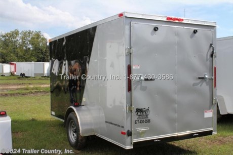 &lt;p style=&quot;font-family: Arial; font-size: small;&quot; align=&quot;center&quot;&gt;NEW 6 X 12 V-NOSED ENCLOSED CARGO TRAILER&lt;/p&gt;
&lt;p style=&quot;font-family: Arial; font-size: small;&quot; align=&quot;center&quot;&gt;Up for your consideration is a Brand New 6 X 12 Single Axle, V-Nosed Enclosed Motorcycle Cargo Trailer.&lt;/p&gt;
&lt;p style=&quot;font-family: Arial; font-size: small;&quot; align=&quot;center&quot;&gt;&amp;nbsp;&lt;/p&gt;
&lt;p style=&quot;font-family: Arial; font-size: medium;&quot; align=&quot;center&quot;&gt;&lt;strong&gt;ALL the&amp;nbsp;&lt;u&gt;TOP QUALITY FEATURES&lt;/u&gt;&amp;nbsp;listed in this ad!&lt;/strong&gt;&lt;/p&gt;
&lt;h3 class=&quot;strong ltext&quot; style=&quot;font-family: Arial; font-size: small;&quot;&gt;&lt;u&gt;&amp;nbsp;&lt;/u&gt;&lt;/h3&gt;
&lt;h3 class=&quot;strong ltext&quot; style=&quot;font-family: Arial; font-size: small;&quot;&gt;&lt;u&gt;Standard&amp;nbsp;ELITE SERIES&amp;nbsp;Features&lt;/u&gt;:&lt;/h3&gt;
&lt;ul&gt;
&lt;li&gt;Heavy Duty&amp;nbsp;&lt;u&gt;2&quot; X 3&quot;&amp;nbsp;Square&amp;nbsp;Tube&amp;nbsp;Main Frame&lt;/u&gt;&lt;/li&gt;
&lt;li&gt;Heavy Duty&amp;nbsp;&lt;u&gt;1&quot; x 1&quot;&amp;nbsp;Square&amp;nbsp;&lt;/u&gt;&lt;u&gt;Tubular Wall Studs&amp;nbsp;&lt;em&gt;&amp;amp;&amp;nbsp;&lt;/em&gt;Roof Bows&lt;/u&gt;&lt;/li&gt;
&lt;li&gt;&lt;u&gt;12&#39; Box Space + V-Nose&lt;/u&gt;&lt;/li&gt;
&lt;li&gt;&lt;u&gt;Rear Medium Duty&amp;nbsp;Ramp Door with 16&quot; Ramp Flap&lt;/u&gt;&lt;/li&gt;
&lt;li&gt;&lt;u&gt;1&lt;/u&gt;&lt;u&gt;6&quot; On Center Floors&lt;/u&gt;&lt;/li&gt;
&lt;li&gt;&lt;u&gt;16&quot; On Center Walls&lt;/u&gt;&lt;/li&gt;
&lt;li&gt;&lt;u&gt;16&quot; On Center Roof Bows&lt;/u&gt;&lt;/li&gt;
&lt;li&gt;(1) 3,500lb 4&quot; Drop&amp;nbsp;&lt;u&gt;&quot;Dexter&quot;&lt;/u&gt;&amp;nbsp;Axles w/ EZ LUBE Grease Fittings&lt;/li&gt;
&lt;li&gt;&lt;u&gt;32&quot; Side Door with&amp;nbsp;Lock&lt;/u&gt;&lt;/li&gt;
&lt;li&gt;6&#39; Interior Height&lt;/li&gt;
&lt;li&gt;Galvalume Seamed Roof w/&amp;nbsp;&lt;u&gt;Thermo Ply Ceiling Liner&lt;/u&gt;&lt;/li&gt;
&lt;li&gt;2&quot; Coupler w/ Snapper Pin&lt;/li&gt;
&lt;li&gt;Heavy Duty Safety Chains&lt;/li&gt;
&lt;li&gt;4-Way Flat&amp;nbsp;Wiring Harness Plug&lt;/li&gt;
&lt;li&gt;&lt;u&gt;3/8&quot; Heavy Duty Top Grade Plywood Walls&lt;/u&gt;&lt;/li&gt;
&lt;li&gt;&lt;u&gt;3/4&quot; Heavy Duty Top Grade Plywood Floors&lt;/u&gt;&lt;/li&gt;
&lt;li&gt;Smooth Rounded Fenders&lt;/li&gt;
&lt;li&gt;2K A-Frame Top Wind Jack&lt;/li&gt;
&lt;li&gt;&lt;u&gt;Top Quality Exterior Grade Paint&lt;/u&gt;&lt;/li&gt;
&lt;li&gt;&lt;u&gt;(1) Non-Powered Interior Roof Vent&lt;/u&gt;&lt;/li&gt;
&lt;li&gt;(1) 12 Volt Interior Trailer Dome Light w/ Wall Switch&lt;/li&gt;
&lt;li&gt;&lt;u&gt;24&quot;&amp;nbsp;Diamond Plate ATP Front Stone Guard&lt;/u&gt;&lt;/li&gt;
&lt;li&gt;15&quot;&amp;nbsp;&lt;u&gt;Radial&lt;/u&gt;&amp;nbsp;(ST20575R15) Tires &amp;amp; Wheels on Silver Modular Wheels&lt;/li&gt;
&lt;li&gt;Exterior&amp;nbsp;&lt;u&gt;L.E.D.&lt;/u&gt;&amp;nbsp;Lighting Package&lt;/li&gt;
&lt;/ul&gt;
&lt;p&gt;&amp;middot;&amp;nbsp;&amp;nbsp;&amp;nbsp;&amp;nbsp;&amp;nbsp;&amp;nbsp;&amp;nbsp;&amp;nbsp; Upgraded 2 Toned&amp;nbsp;Colored&amp;nbsp;Aluminum Exterior&amp;nbsp;on Slant in&amp;nbsp;&lt;strong&gt;&lt;em&gt;Black&lt;/em&gt;&lt;/strong&gt;&amp;nbsp;and&amp;nbsp;&lt;strong&gt;&lt;em&gt;Silver Frost&lt;/em&gt;&lt;/strong&gt;&lt;/p&gt;
&lt;p&gt;* * Manufacturers Title and Limited Warranty Included * *&lt;br /&gt;* * PRODUCT LIABILITY INSURANCE * *&lt;br /&gt;* * FINANCING IS AVAILABLE W/ APPROVED CREDIT * *&lt;/p&gt;
&lt;p&gt;ASK US ABOUT OUR RENT TO OWN PROGRAM - NO CREDIT CHECK - LOW DOWN&amp;nbsp;PAYMENT&lt;/p&gt;
&lt;p&gt;&lt;br /&gt;Trailer is offered @ factory direct pick up in Pearson, GA...We also offer Nationwide Delivery, please contact us for more information.&lt;br /&gt;CALL: 888-710-2112&lt;/p&gt;