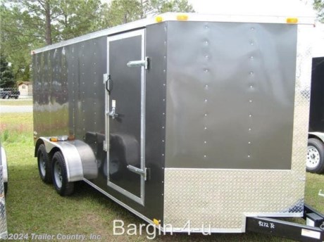&lt;div&gt;NEW 7X16 Elite Series ENCLOSED CARGO TRAILER&lt;/div&gt;
&lt;div&gt;&amp;nbsp;&lt;/div&gt;
&lt;div&gt;Up for your consideration is a Brand New Elite Series 7x16 Tandem Axle, V-Nosed Enclosed Trailer&lt;/div&gt;
&lt;div&gt;&amp;nbsp;&lt;/div&gt;
&lt;div&gt;NOW WITH&amp;nbsp;THERMO&amp;nbsp;PLY CEILING LINER, RADIAL TIRES &amp;amp; EXTERIOR L.E.D. LIGHTING PACKAGE + ALL the other TOP QUALITY FEATURES listed in ad!&lt;/div&gt;
&lt;div&gt;&amp;nbsp;&lt;/div&gt;
&lt;div&gt;Standard Elite Series Features:&lt;/div&gt;
&lt;div&gt;&amp;nbsp;&lt;/div&gt;
&lt;div&gt;&amp;nbsp; &amp;nbsp; * Heavy duty 2&quot; x 4&quot; Square Tube Main Frame&lt;/div&gt;
&lt;div&gt;&amp;nbsp; &amp;nbsp; * Heavy duty 1&quot; x 1 1/2&quot; Square Tubular Wall Studs &amp;amp; Roof Bows&lt;/div&gt;
&lt;div&gt;&amp;nbsp; &amp;nbsp; * Rear Spring Assisted Ramp Door with (2)&amp;nbsp;Barlocks&amp;nbsp;for Security &amp;amp; EZ Lube Hinge Pins &amp;amp; 16&quot; Ramp Transition Flap&lt;/div&gt;
&lt;div&gt;&amp;nbsp; &amp;nbsp; * 16&#39; Box Space + V-Nose (TOTAL 18&#39;+ From tip to rear Interior Space)&lt;/div&gt;
&lt;div&gt;&amp;nbsp; &amp;nbsp; * 16&quot; On Center Walls, Floors, and Roof Bows&lt;/div&gt;
&lt;div&gt;&amp;nbsp; &amp;nbsp; * Complete Braking System (Electric Brakes on both axles, battery back-up, &amp;amp; safety switch)&lt;/div&gt;
&lt;div&gt;&amp;nbsp; &amp;nbsp; * (2) 3,500lb 4&quot; &quot;Dexter&quot; Drop Axles w/ EZ LUBE Grease Fittings (Self Adjusting Brakes Axles)&lt;/div&gt;
&lt;div&gt;&amp;nbsp; &amp;nbsp; * 32&quot; Side Door with Bar Lock&lt;/div&gt;
&lt;div&gt;&amp;nbsp; &amp;nbsp; * 6&#39; Interior Height&lt;/div&gt;
&lt;div&gt;&amp;nbsp; &amp;nbsp; *&amp;nbsp;Galvalume&amp;nbsp;Seamed Roof with&amp;nbsp;Thermo&amp;nbsp;Ply Ceiling Liner&lt;/div&gt;
&lt;div&gt;&amp;nbsp; &amp;nbsp; * 2 5/16&quot; Coupler w/ Snapper Pin&lt;/div&gt;
&lt;div&gt;&amp;nbsp; &amp;nbsp; * Heavy Duty Safety Chains&lt;/div&gt;
&lt;div&gt;&amp;nbsp; &amp;nbsp; * 7-Way RV Wiring Harness Plug&lt;/div&gt;
&lt;div&gt;&amp;nbsp; &amp;nbsp; * 3/8&quot; Heavy Duty Top Grade Plywood Walls&lt;/div&gt;
&lt;div&gt;&amp;nbsp; &amp;nbsp; * 3/4&quot; Heavy Duty Top Grade Plywood Floors&amp;nbsp;&lt;/div&gt;
&lt;div&gt;&amp;nbsp; &amp;nbsp; * Smooth Teardrop Fenders with Wide Side Marker Clearance Lights&lt;/div&gt;
&lt;div&gt;&amp;nbsp; &amp;nbsp; * 2K A-Frame Top Wind Jack&lt;/div&gt;
&lt;div&gt;&amp;nbsp; &amp;nbsp; * Top Quality Exterior Grade Paint&lt;/div&gt;
&lt;div&gt;&amp;nbsp; &amp;nbsp; * (1) Non-Powered Interior Roof Vent&lt;/div&gt;
&lt;div&gt;&amp;nbsp; &amp;nbsp; * (1) 12 Volt Interior Trailer Light&lt;/div&gt;
&lt;div&gt;&amp;nbsp; &amp;nbsp; * 24&quot; Diamond Plate&amp;nbsp;ATP&amp;nbsp;Front Stone Guard with Matching V-nose Cap&lt;/div&gt;
&lt;div&gt;&amp;nbsp; &amp;nbsp; * Exterior L.E.D. Lighting Package&lt;/div&gt;
&lt;div&gt;&amp;nbsp; &amp;nbsp; * 15&quot; Radial (ST20575R15) Tires &amp;amp; Wheels&lt;/div&gt;
&lt;div&gt;&amp;nbsp;&lt;/div&gt;
&lt;div&gt;* * N.A.T.M. Inspected and Certified * *&lt;/div&gt;
&lt;div&gt;* * Manufacturers Title and 5 Year Limited Warranty Included * *&lt;/div&gt;
&lt;div&gt;* * PRODUCT LIABILITY INSURANCE * *&lt;/div&gt;
&lt;div&gt;* * FINANCING IS AVAILABLE W/ APPROVED CREDIT * *&lt;/div&gt;
&lt;div&gt;&amp;nbsp;&lt;/div&gt;
&lt;div&gt;ASK US ABOUT OUR RENT TO OWN PROGRAM - NO CREDIT CHECK - LOW DOWN PAYMENT&lt;/div&gt;
&lt;div&gt;&amp;nbsp;&lt;/div&gt;
&lt;div&gt;Trailer is offered @ factory direct pick up in&amp;nbsp;Willacoochee, GA...We also offer Nationwide Delivery, please contact us for more information.&lt;/div&gt;
&lt;div&gt;CALL: 888-710-2112&lt;/div&gt;
&lt;p&gt;&amp;nbsp;&lt;/p&gt;
&lt;p&gt;&amp;nbsp;&lt;/p&gt;