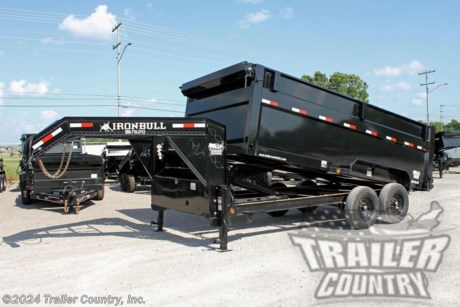 &lt;p&gt;Brand New 7&#39; x 16&#39; Iron Bull Scissor Hoist Hydraulic&amp;nbsp;Gooseneck&amp;nbsp;Dump Trailer 36&quot; High Sides, Remote Power Up &amp;amp; Down, and MORE!&lt;/p&gt;
&lt;p&gt;&amp;nbsp;&lt;/p&gt;
&lt;p&gt;Up for your Consideration is a Brand New Model 7&#39;x16&#39; Tandem Axle,&amp;nbsp;Gooseneck, Scissor Hoist Hydraulic Dump Trailer, 7 Gauge Steel Floor, and 3-Way Combo Spreader Gate.&lt;/p&gt;
&lt;p&gt;&amp;nbsp;&lt;/p&gt;
&lt;p&gt;Also Great for Roofing - Construction - Storm Clean Up - Equipment Hauling - Landscaping &amp;amp; More!&lt;/p&gt;
&lt;p&gt;&amp;nbsp;&lt;/p&gt;
&lt;p&gt;Standard Features:&lt;/p&gt;
&lt;p&gt;Proudly Made in the U.S.A.&amp;nbsp;&lt;/p&gt;
&lt;p&gt;Heavy Duty 6&quot; x 12lb I-Beam&amp;nbsp; Frame&lt;/p&gt;
&lt;p&gt;3&quot; x 3/16&quot; Channel&amp;nbsp;Crossmembers&lt;/p&gt;
&lt;p&gt;7 Gauge Steel Floor&lt;/p&gt;
&lt;p&gt;10 Gauge Steel Side Walls&lt;/p&gt;
&lt;p&gt;36&quot; High Sides&lt;/p&gt;
&lt;p&gt;(2) 7,000 lb Nev-R-Adjust All Wheel Electric Brake E-Z Lube Axles&lt;/p&gt;
&lt;p&gt;14,990 lb G.V.W.R.&amp;nbsp;&amp;nbsp;&lt;/p&gt;
&lt;p&gt;Emergency Break-A-Way Kit&lt;/p&gt;
&lt;p&gt;Hydraulic Scissor Hoist w/ Power Up &amp;amp; Down&amp;nbsp;&lt;/p&gt;
&lt;p&gt;12V DC Hydraulic Pump w/ Remote in Locking Storage Box&lt;/p&gt;
&lt;p&gt;2 5/16&quot; Adjustable Heavy Duty Coupler -&amp;nbsp;Gooseneck&lt;/p&gt;
&lt;p&gt;Heavy Duty Weld-On Steel&amp;nbsp;Treadplate&amp;nbsp;Fenders&lt;/p&gt;
&lt;p&gt;Heavy Duty Safety Chains - w/ Hooks&lt;/p&gt;
&lt;p&gt;Sherwin-Williams&amp;nbsp;Powdura&amp;nbsp;Powder Coated Black Paint w/ One Cure Primer&lt;/p&gt;
&lt;p&gt;(2) 10,000 lb Spring-Loaded Drop Leg Jacks&lt;/p&gt;
&lt;p&gt;3 - Way Combination Rear Barn Style / Spreader Gate w/ Lock &amp;amp; Hold Back Chains&lt;/p&gt;
&lt;p&gt;Deep Cycle Marine Battery w/ Remote&lt;/p&gt;
&lt;p&gt;LED Voltage Indicator in Remote&lt;/p&gt;
&lt;p&gt;Locking Tool Box&lt;/p&gt;
&lt;p&gt;Built-In 5 AMP Battery Charger&lt;/p&gt;
&lt;p&gt;7-Way Electrical Plug&lt;/p&gt;
&lt;p&gt;Sealed Wiring Harness&lt;/p&gt;
&lt;p&gt;Tires - ST235-80R-16&amp;nbsp;LRE&amp;nbsp;10 Ply Radial Tires&lt;/p&gt;
&lt;p&gt;Wheels - 16&quot; Mod Wheels&lt;/p&gt;
&lt;p&gt;(2) 16&quot; x 80&quot; Slide - In Heavy Duty Ramps&lt;/p&gt;
&lt;p&gt;Stake Pockets/ Tie Downs - All Round Top Rail&lt;/p&gt;
&lt;p&gt;5,000 lb Welded Tie Downs Inside Dump Box&lt;/p&gt;
&lt;p&gt;Spare Tire Holder&lt;/p&gt;
&lt;p&gt;Retractable Tarp Kit&lt;/p&gt;
&lt;p&gt;D.O.T. Compliant L.E.D. Lighting System&lt;/p&gt;
&lt;p&gt;D.O.T. Reflective Tape&lt;/p&gt;
&lt;p&gt;&amp;nbsp;&lt;/p&gt;
&lt;p&gt;* FINANCING IS AVAILABLE W/ APPROVED CREDIT *&lt;/p&gt;
&lt;p&gt;* RENT TO OWN OPTIONS AVAILABLE W/ NO CREDIT CHECK - LOW DOWN PAYMENTS *&lt;/p&gt;
&lt;p&gt;&amp;nbsp;&lt;/p&gt;
&lt;p&gt;Manufacturers Title and Limited Warranty Included&lt;/p&gt;
&lt;p&gt;&amp;nbsp;&lt;/p&gt;
&lt;p&gt;Trailer is offered @ factory direct pricing with pick up at our Tennessee&amp;nbsp;/ Georgia /&amp;nbsp;Florida&amp;nbsp;locations...We also offer Nationwide Delivery. Please ask for more information about our pick up locations and optional delivery services.&lt;/p&gt;
&lt;p&gt;&amp;nbsp;&lt;/p&gt;
&lt;p&gt;*Trailer Shown with Optional Trim*&lt;/p&gt;
&lt;p&gt;&amp;nbsp;&lt;/p&gt;
&lt;p&gt;All Trailers are D.O.T. Compliant for all 50 States, Canada, &amp;amp; Mexico.&lt;/p&gt;
&lt;p&gt;&amp;nbsp;&lt;/p&gt;
&lt;p&gt;Trailer is also listed Locally for Sale, Please Confirm Availability&lt;/p&gt;
&lt;p&gt;&amp;nbsp;&lt;/p&gt;
&lt;p&gt;FOR MORE INFORMATION CALL or TEXT:&lt;/p&gt;
&lt;p&gt;888-710-2112&lt;/p&gt;