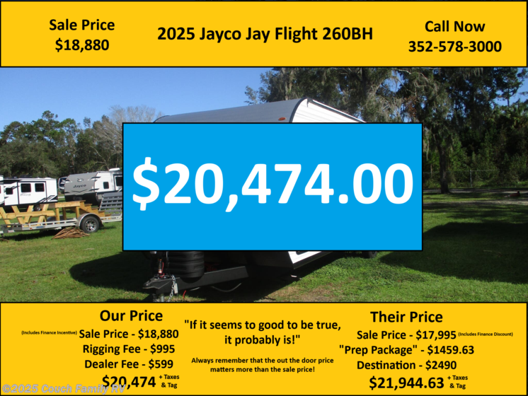New 2025 Jayco Jay Flight SLX 260BH available in Cross City, Florida
