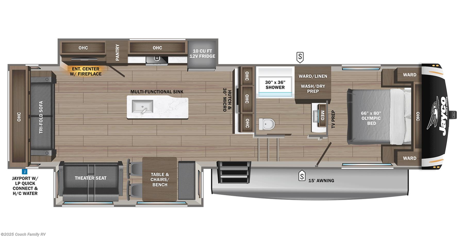 Floorplan of 2026 Jayco Eagle HT 29RLC