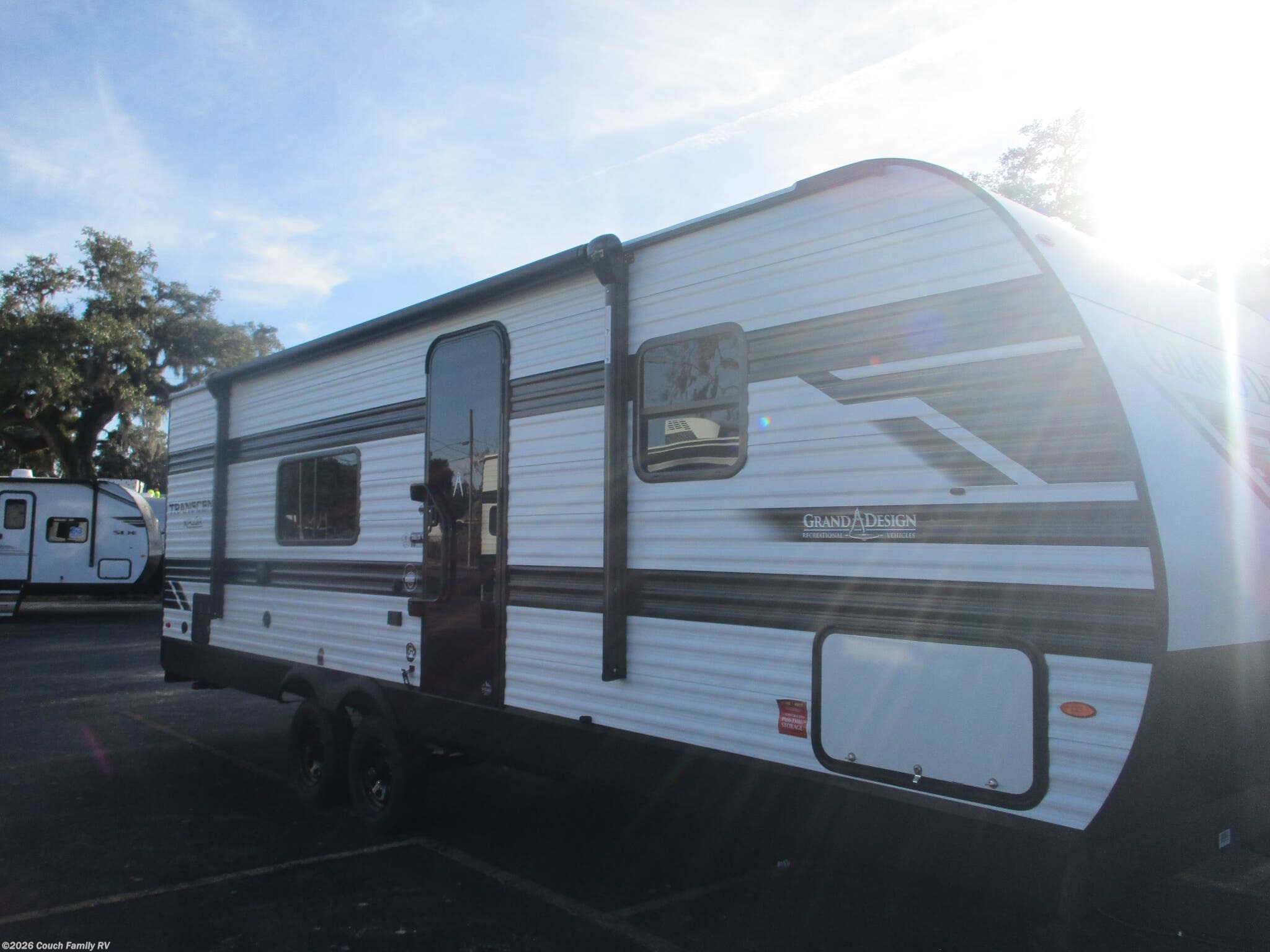 2026 Grand Design Transcend Xplor 24BHX - New Travel Trailer For Sale by Couch Family RV in Cross City, Florida features Power Roof Vent, Toilet, LP Detector, Solar Panels, Microwave