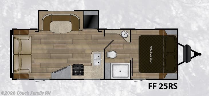 Floorplan of 2018 Cruiser RV Fun Finder Xtreme Lite 25RS