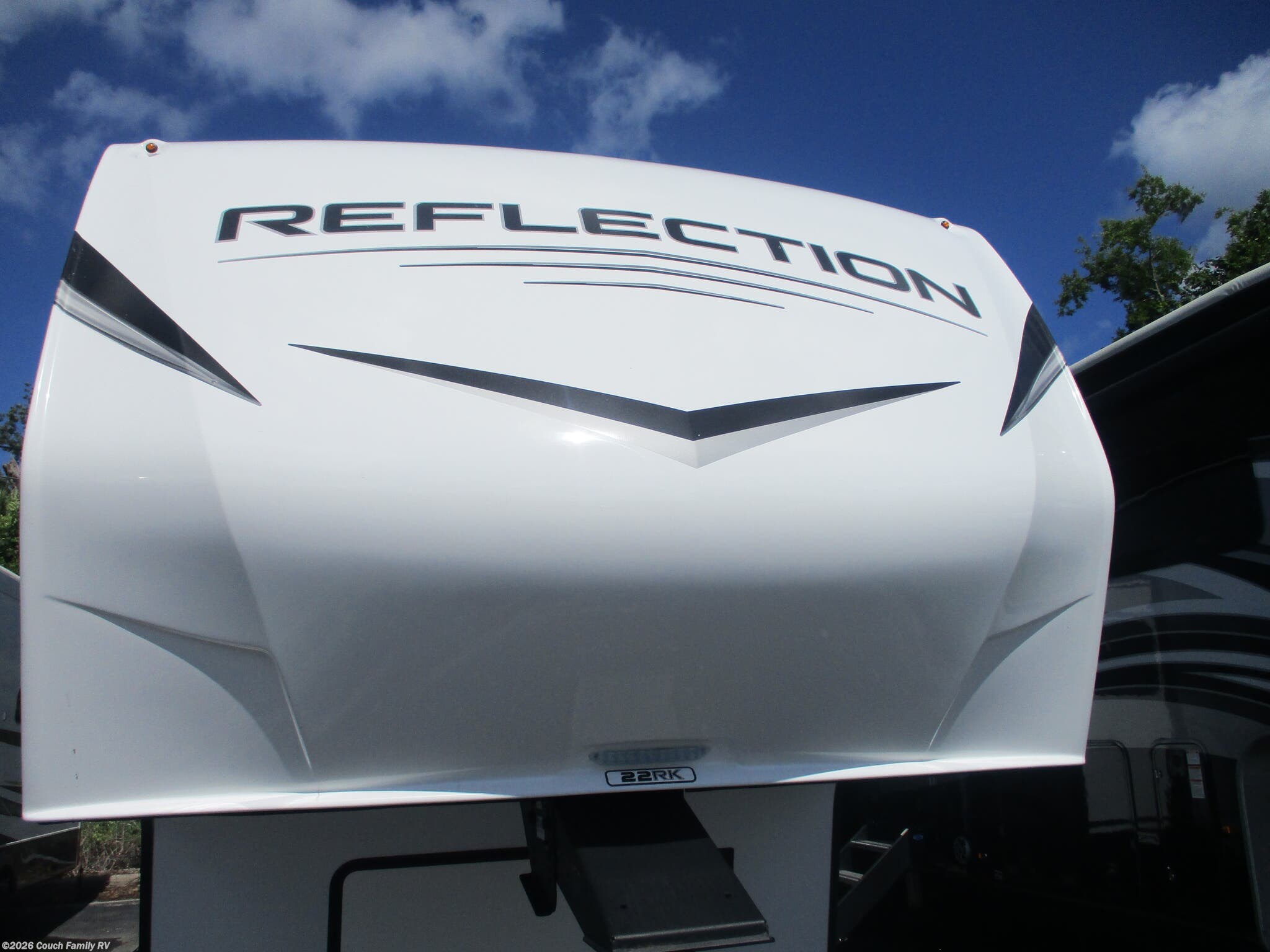 2025 Grand Design Reflection 100 Series 22RK - Used Fifth Wheel For Sale by Couch Family RV in Cross City, Florida features Pass Thru Storage, Furnace, Ladder, Solar Panel, Bluetooth Stereo