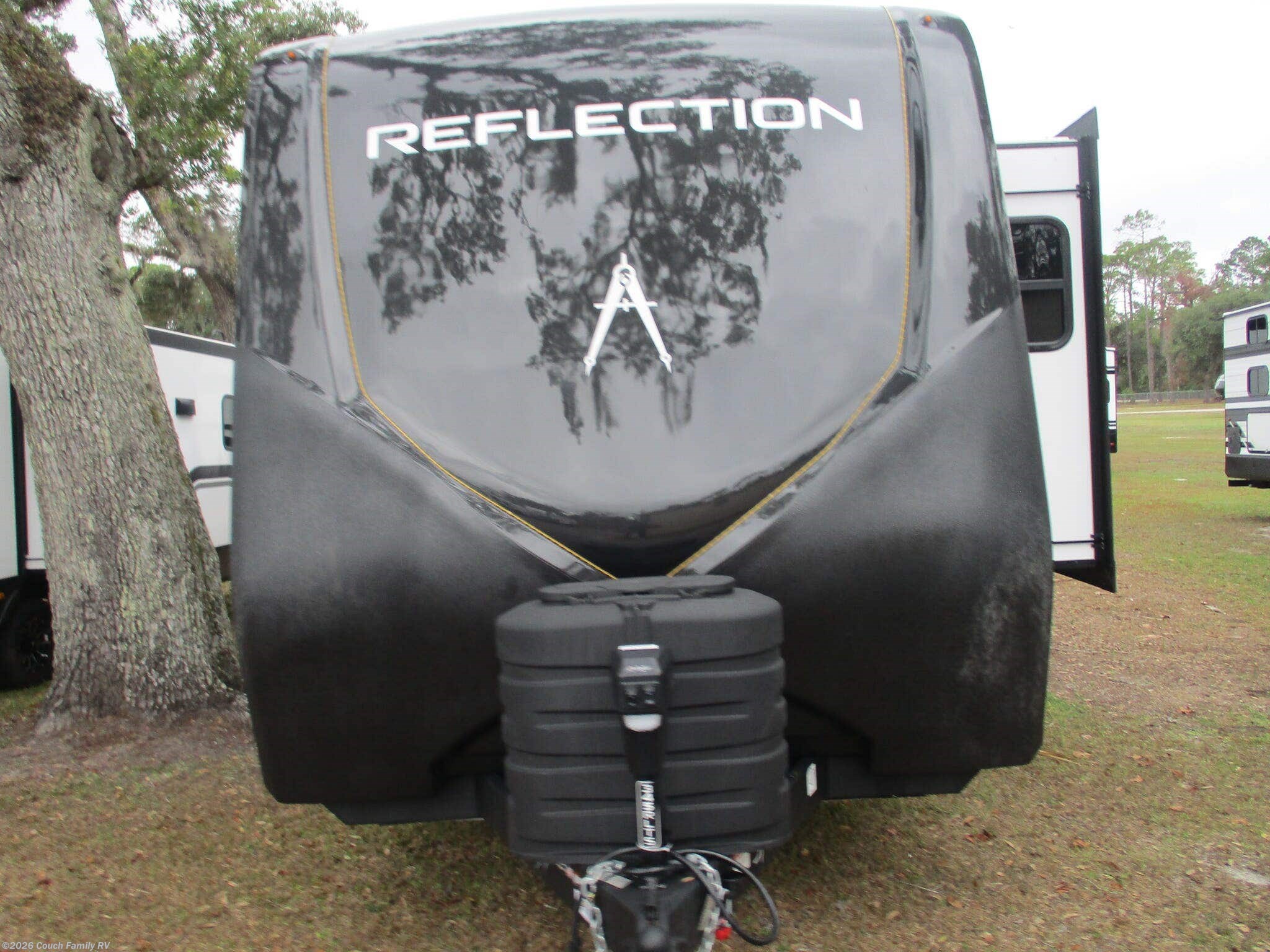 2026 Grand Design Reflection 345RLTS - New Travel Trailer For Sale by Couch Family RV in Cross City, Florida features Surround Sound System, Queen Bed, Roof Vents, Exterior Speakers, LP Detector