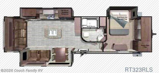 Floorplan of 2017 Highland Ridge Open Range Roamer RT323RLS