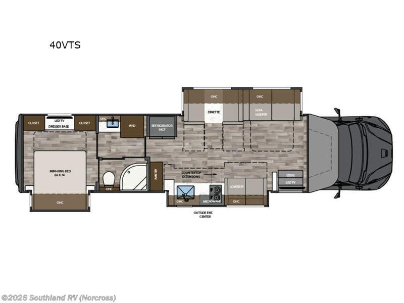2026 Renegade Verona 40VTS - New Super C For Sale by Southland RV in Norcross, Georgia features Slideout