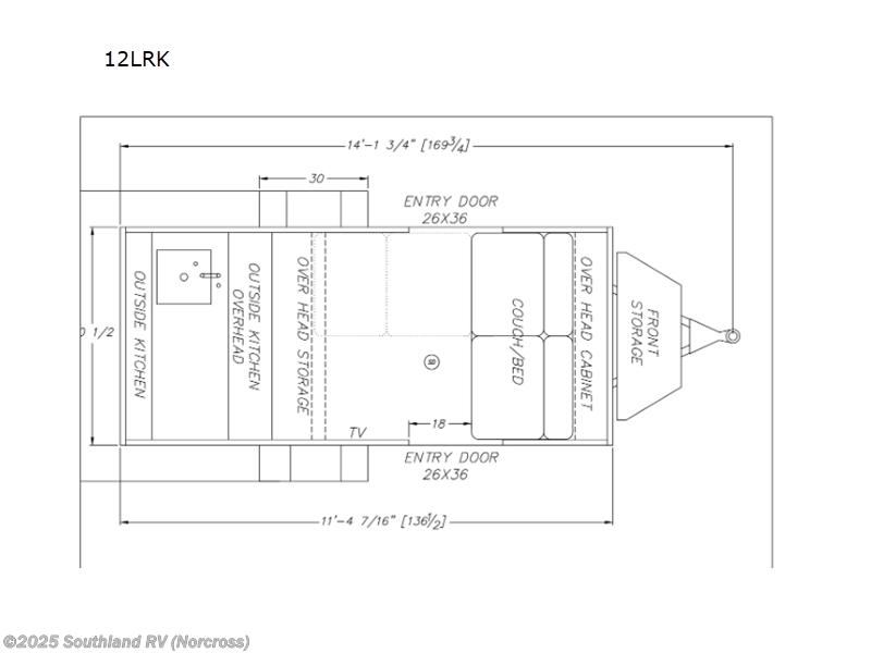 2026 Modern Buggy Trailers Little Buggy 12LRK - New Travel Trailer For Sale by Southland RV in Norcross, Georgia