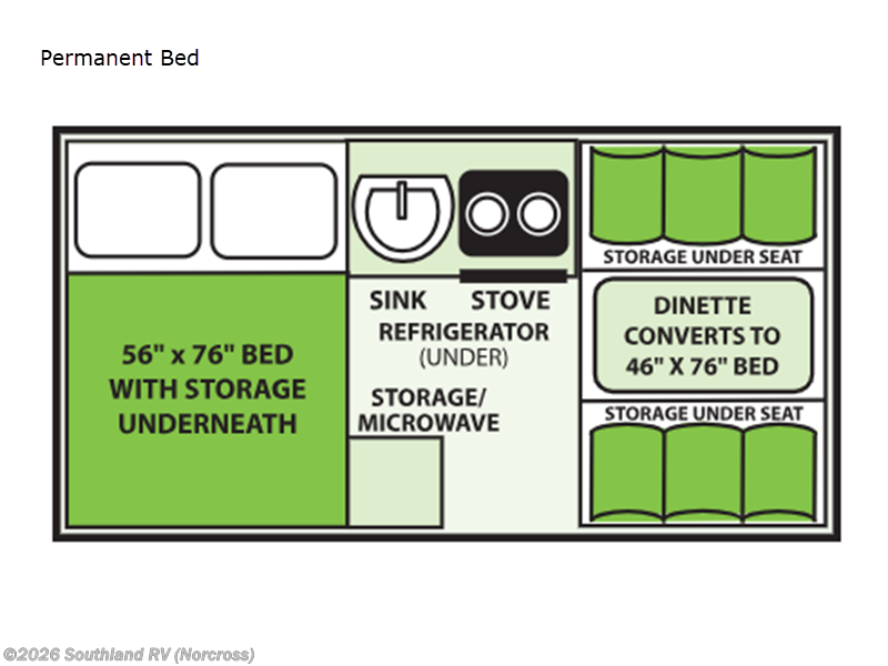 2024 Aliner Classic Permanent Bed - Used Popup For Sale by Southland RV in Norcross, Georgia