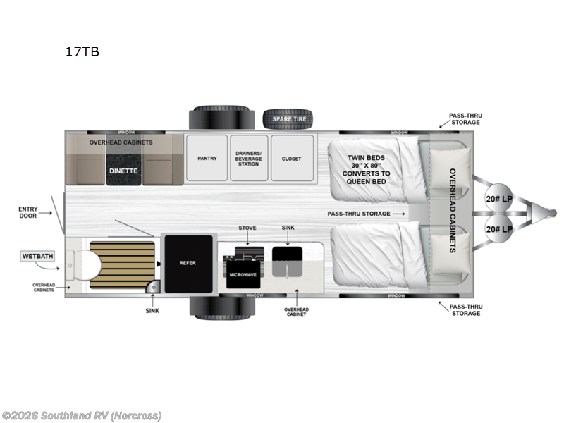2025 Encore RV VENU 17TB - New Travel Trailer For Sale by Southland RV in Norcross, Georgia