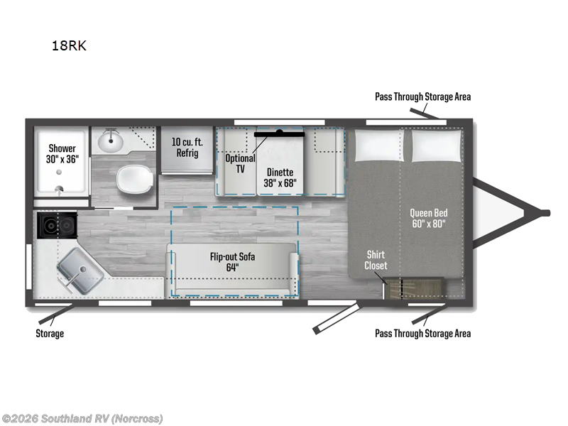 2026 Winnebago Access 18RK - New Travel Trailer For Sale by Southland RV in Norcross, Georgia