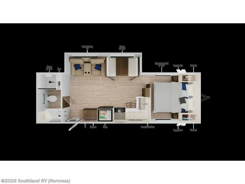 2026 Winnebago Access 24RB - New Travel Trailer For Sale by Southland RV in Norcross, Georgia features Slideout