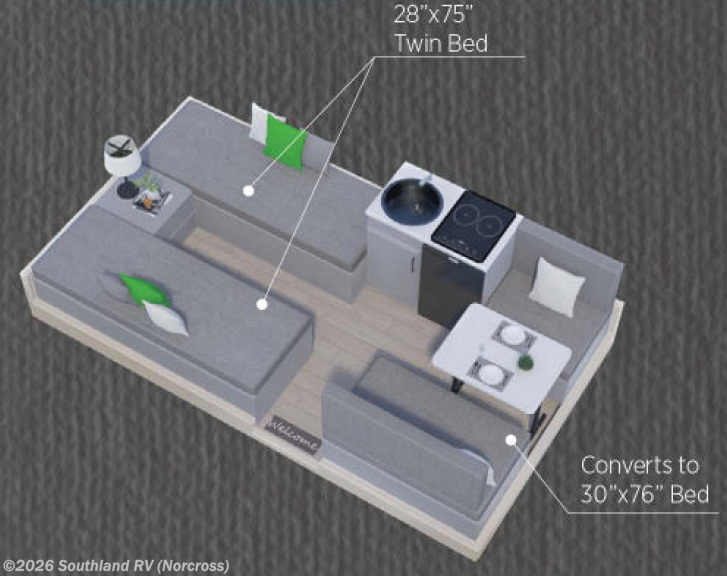 2025 Aliner Classic Twin Bed - New Popup For Sale by Southland RV in Norcross, Georgia