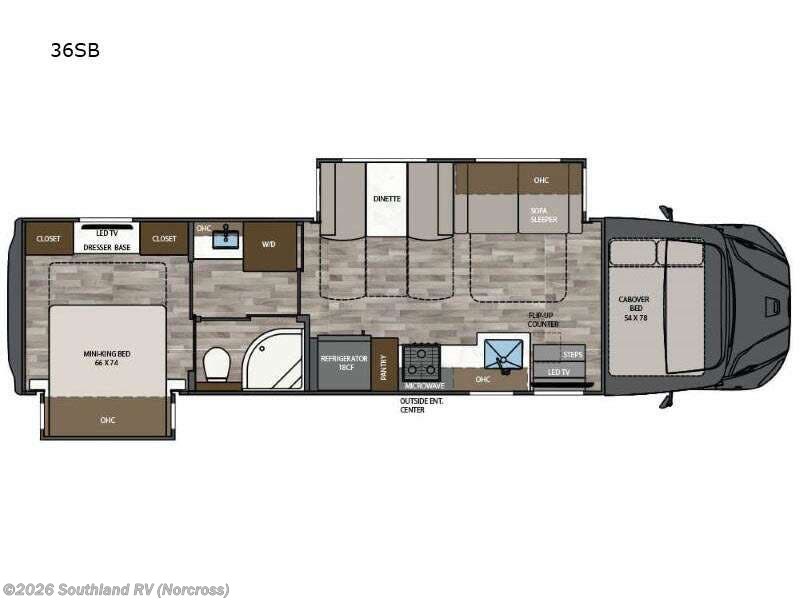 2027 Renegade RV Valencia 36SB - New Super C For Sale by Southland RV in Norcross, Georgia features Slideout