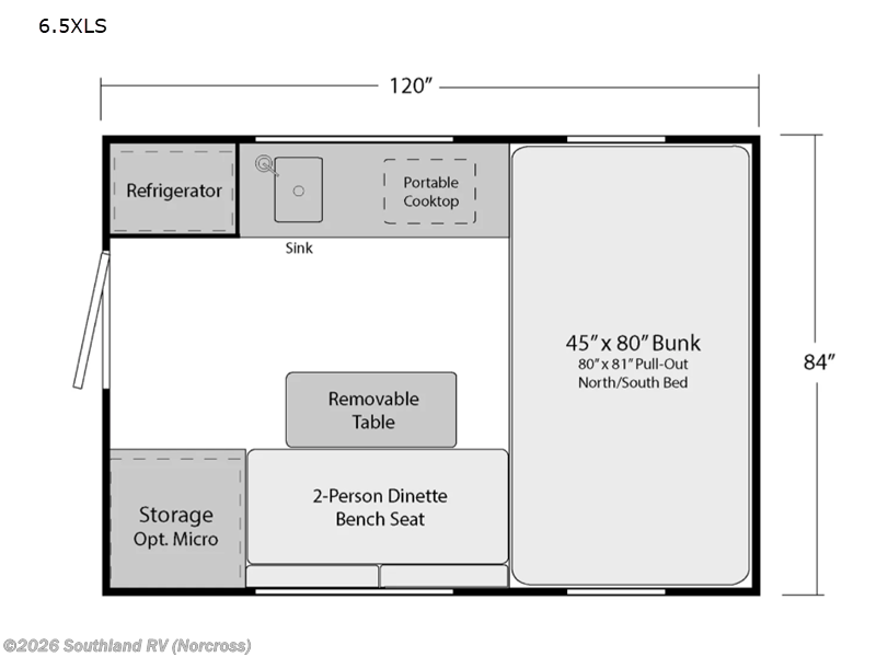 2026 Soaring Eagle Adlar 6.5XLS - New Truck Camper For Sale by Southland RV in Norcross, Georgia