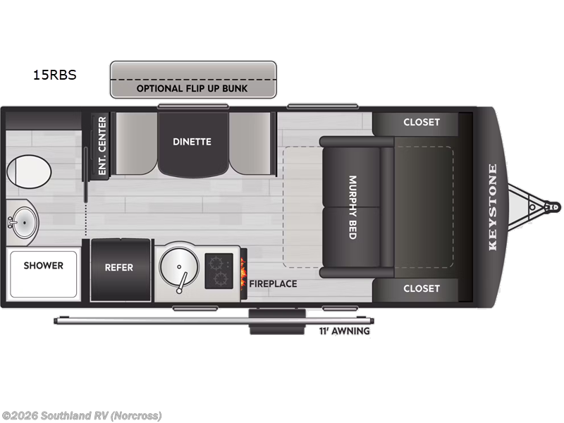 2026 Keystone Sprout 15RBS - New Travel Trailer For Sale by Southland RV in Norcross, Georgia