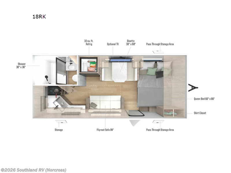 2026 Winnebago Access 18RK - New Travel Trailer For Sale by Southland RV in Norcross, Georgia