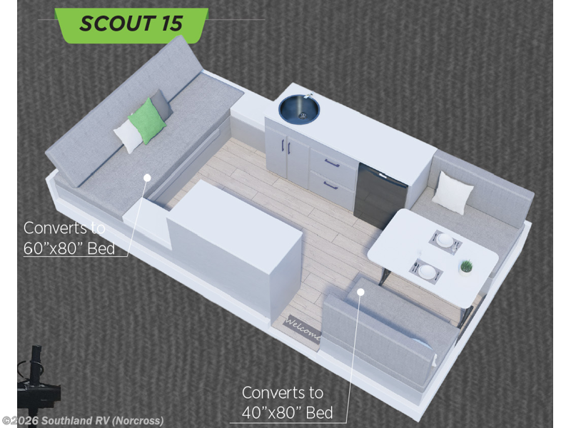 2027 Aliner Scout 15 - New Popup For Sale by Southland RV in Norcross, Georgia